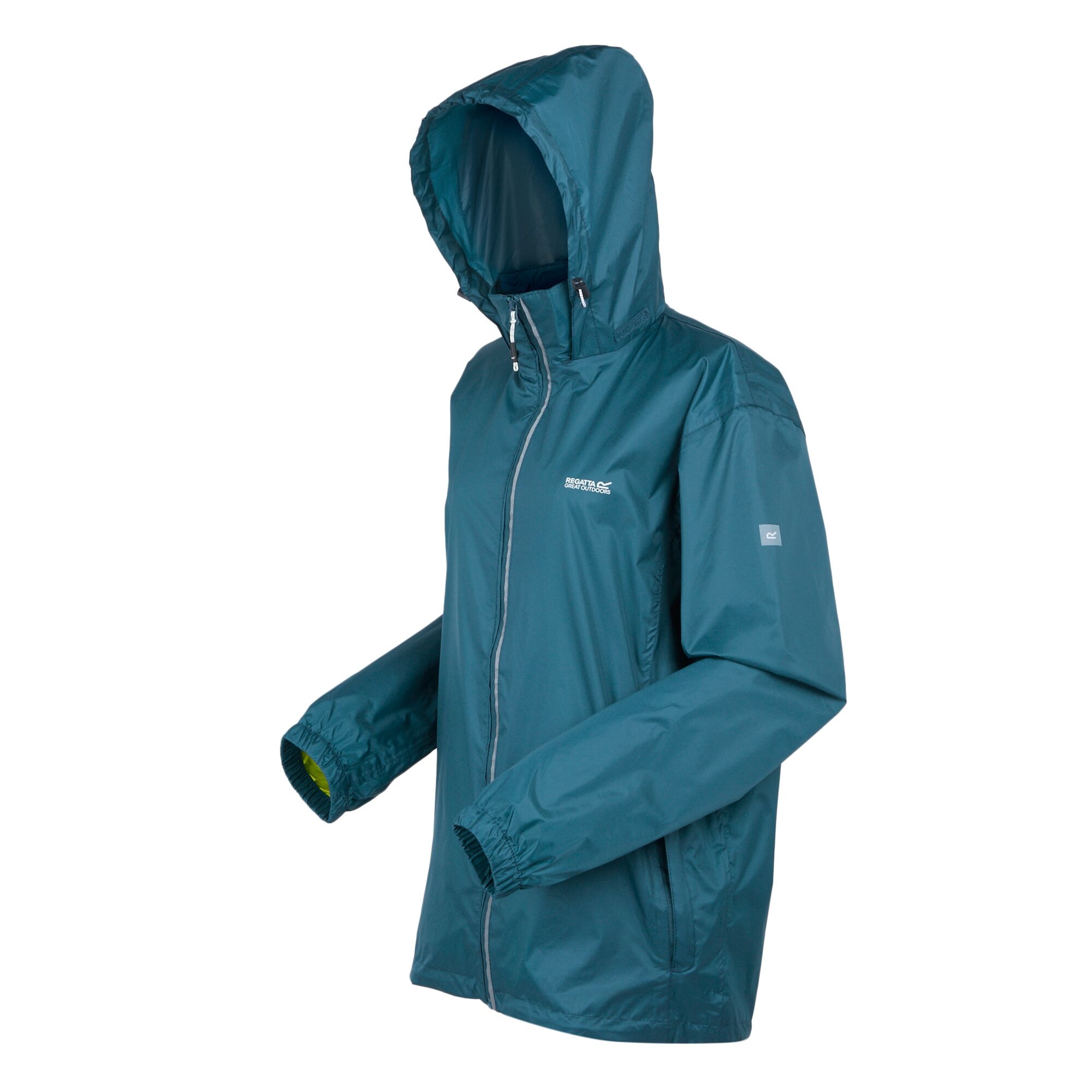 Men's Lyle IV Waterproof Packaway Jacket | Moroccan Blue Citron Lime
