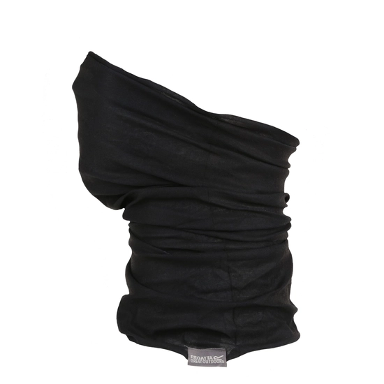 Unisex Stretch Multitube Scarf Mask | Black