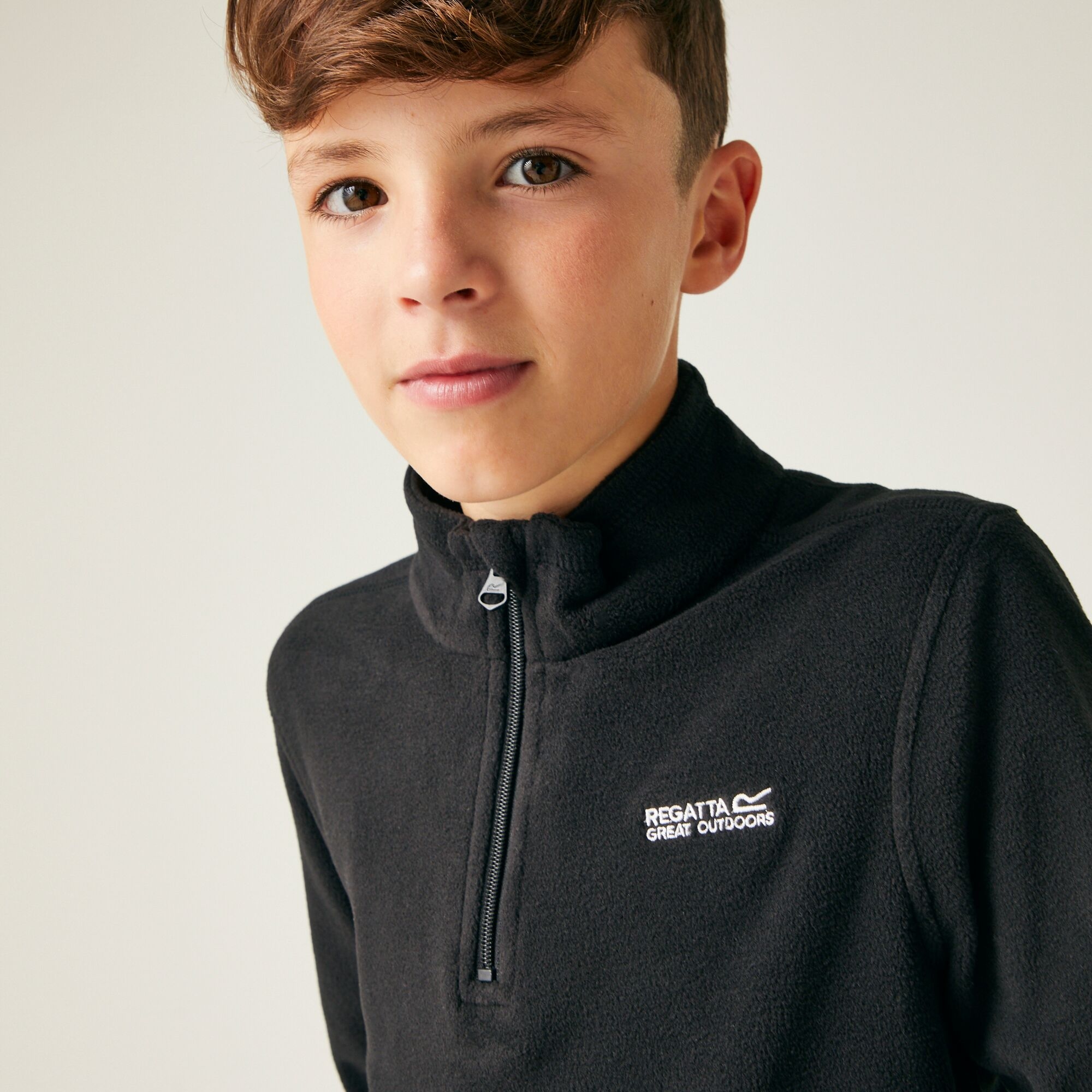 Kids' Hot Shot II Half Zip Fleece | Black Black