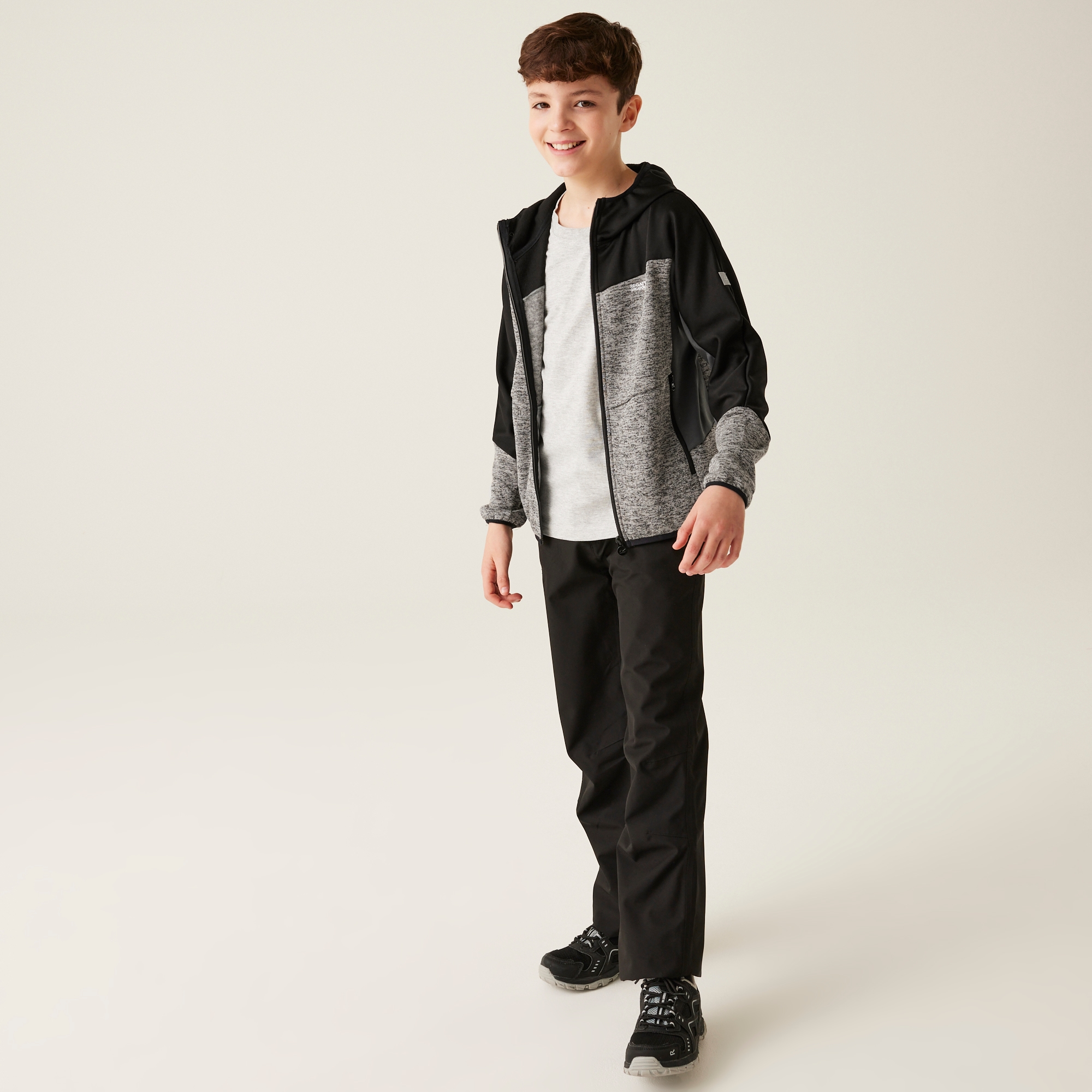 Kids' Dissolver IXI Full Zip Fleece | Mineral Grey Black