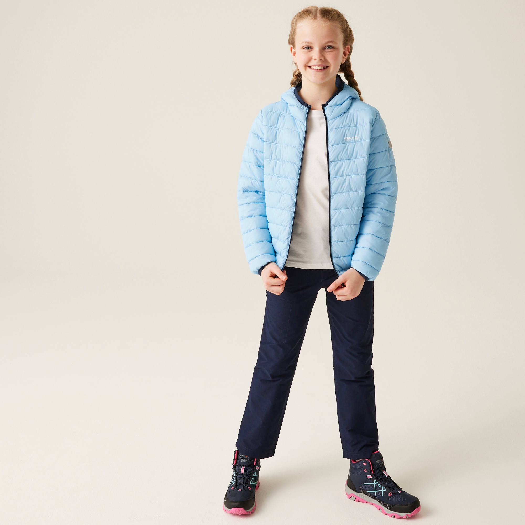 Kids' Hooded Marizion Padded Jacket | Clear Sky Coronet Blue