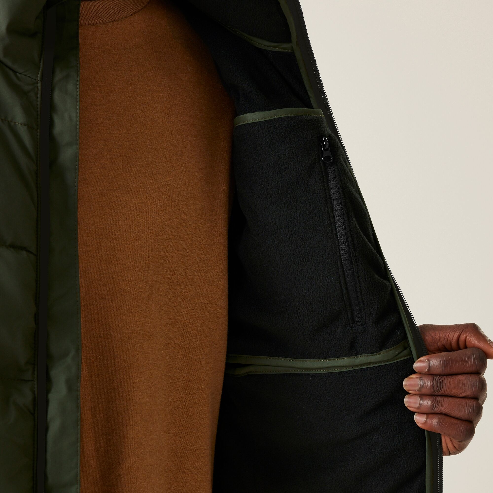 Men's Wilnor Padded Jacket | Dark Khaki