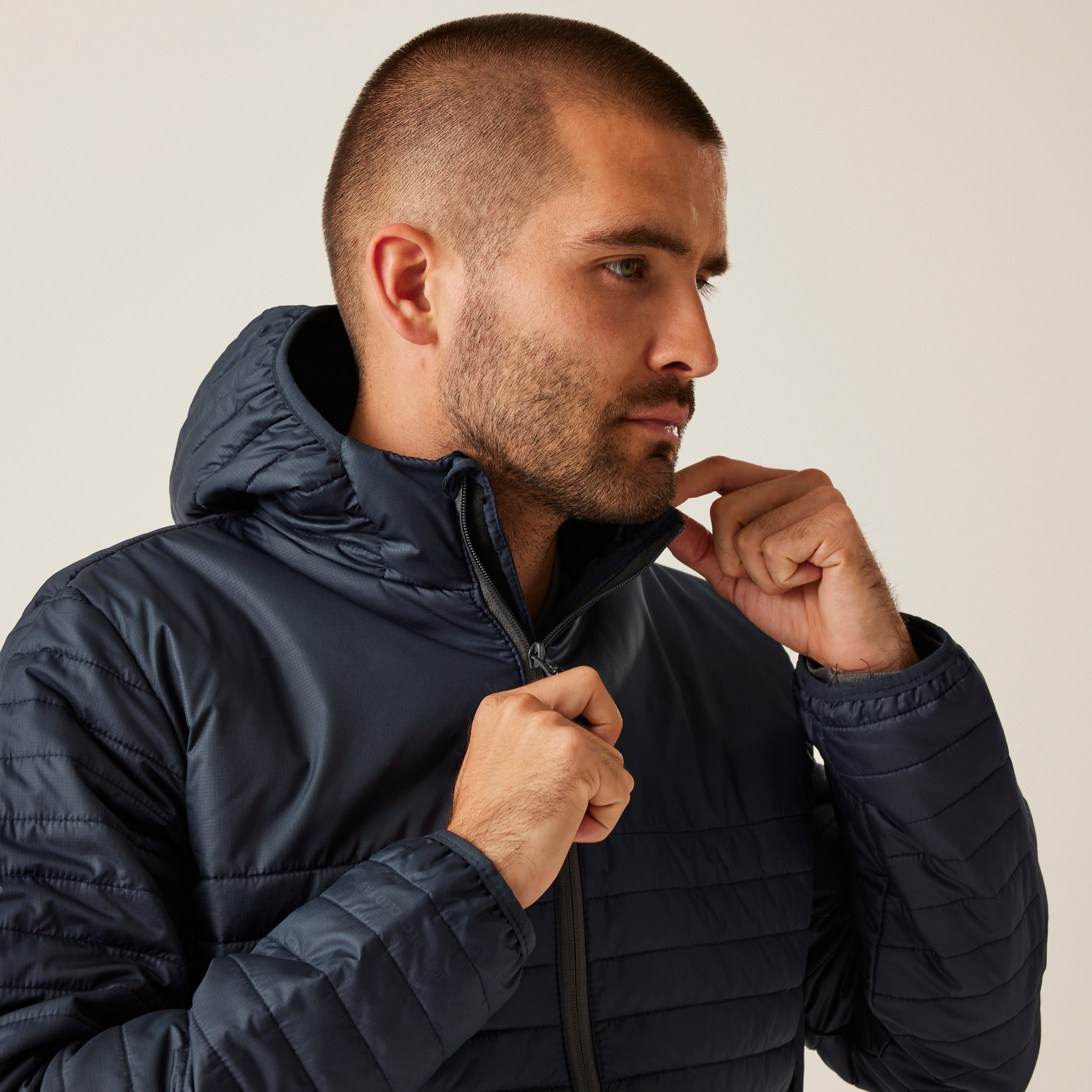 Men's Honestly Made 100% Recycled Insulated Hooded Jacket | Navy