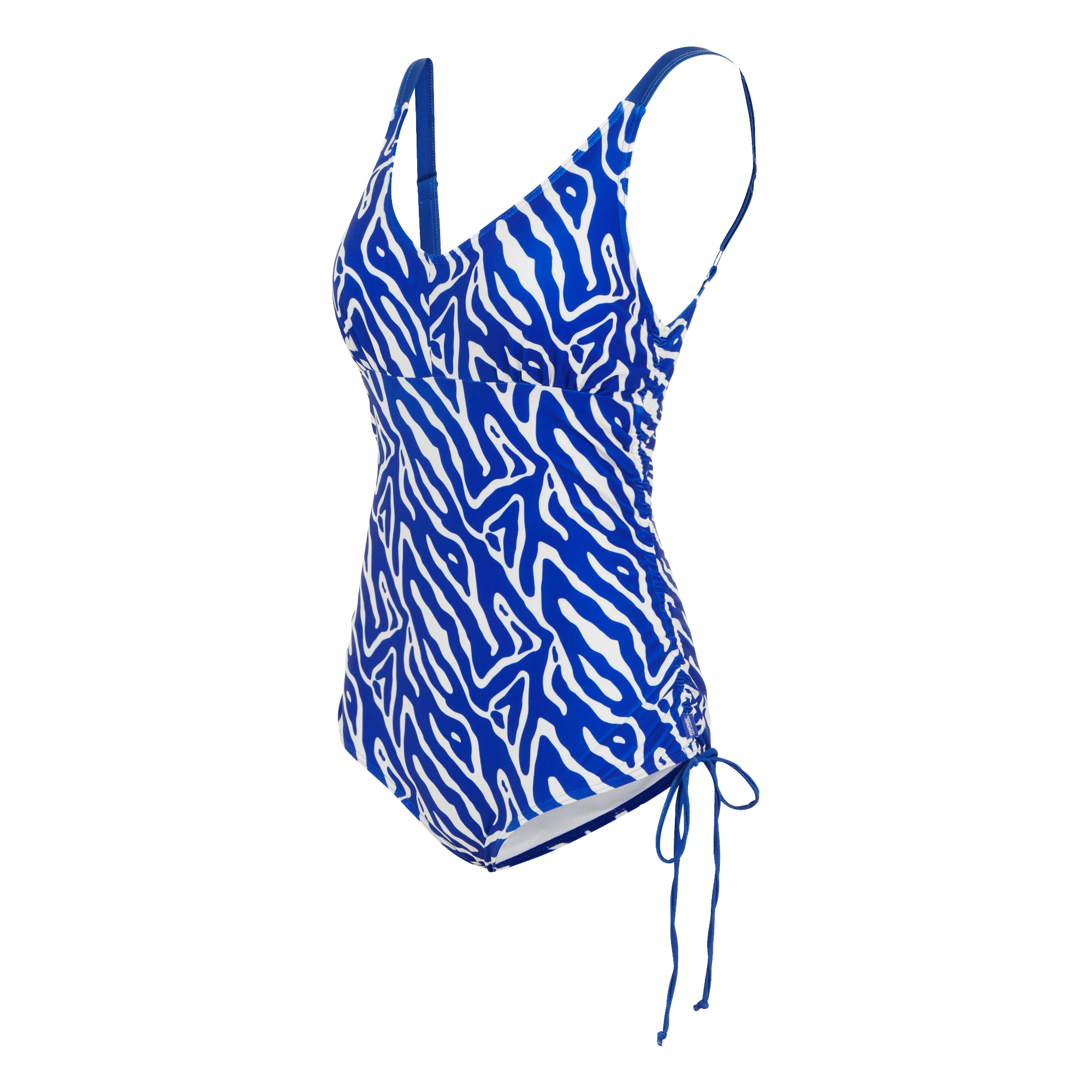 Women's Alinae Swimsuit | Brightest Blue Abstract Print