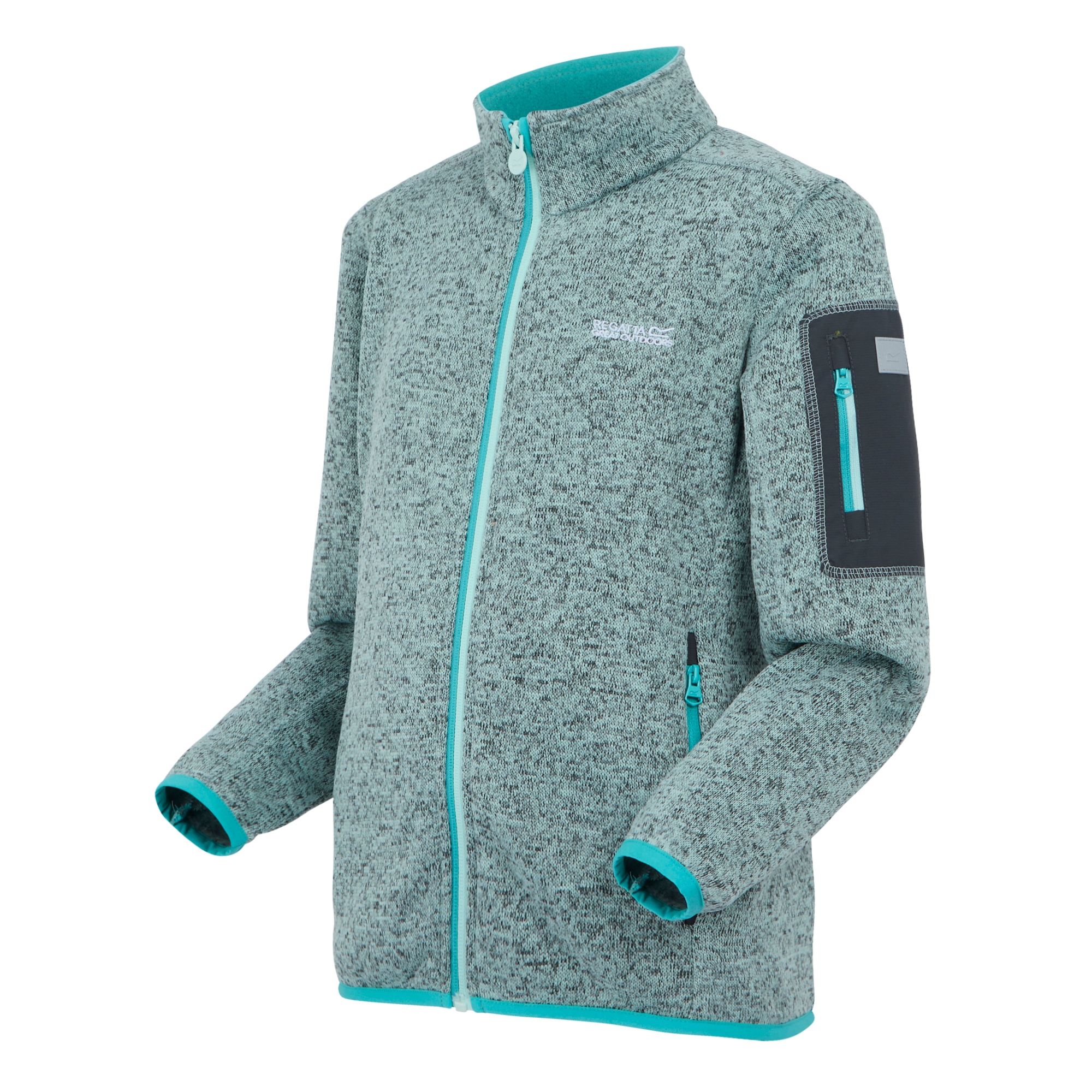 Kids' Newhill Full Zip Fleece | Icy Morn Turquoise