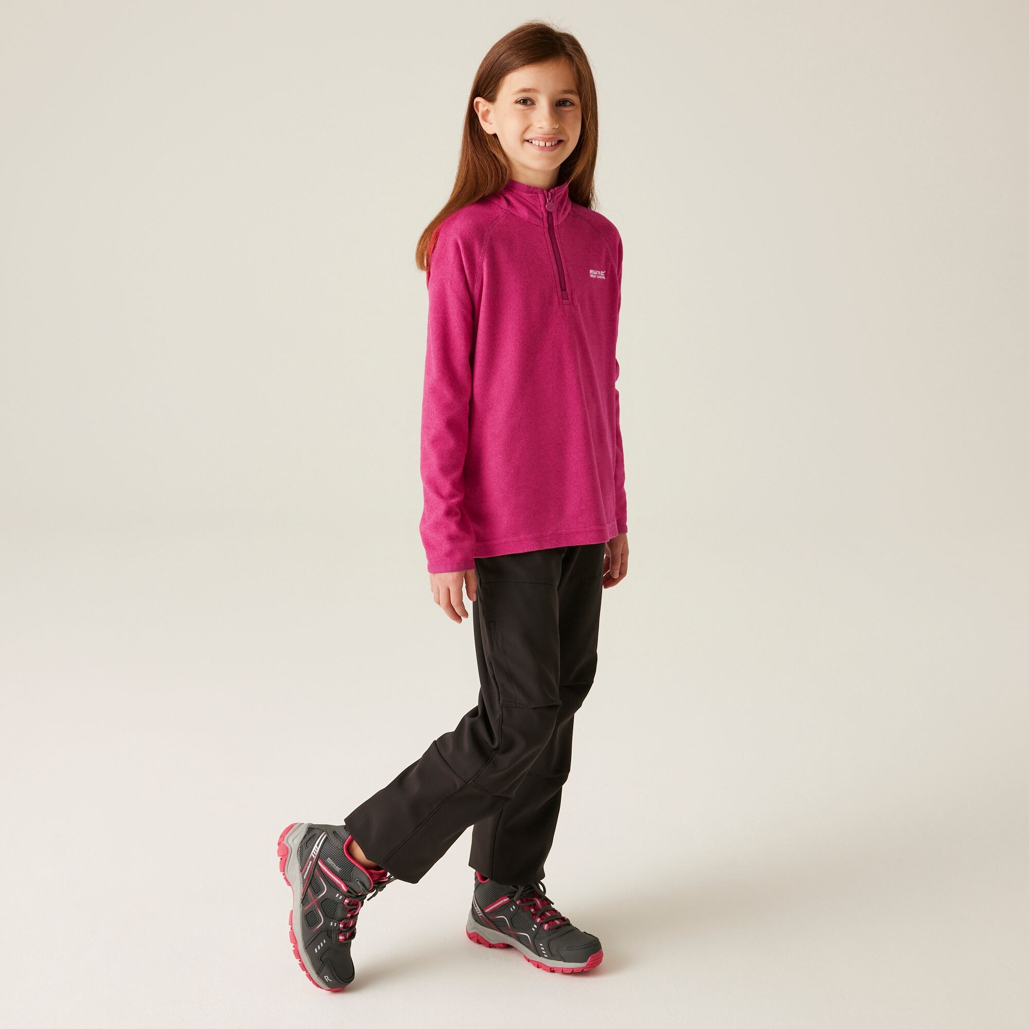 Kids' Loco Half Zip Fleece | Pink Potion Berry Pink