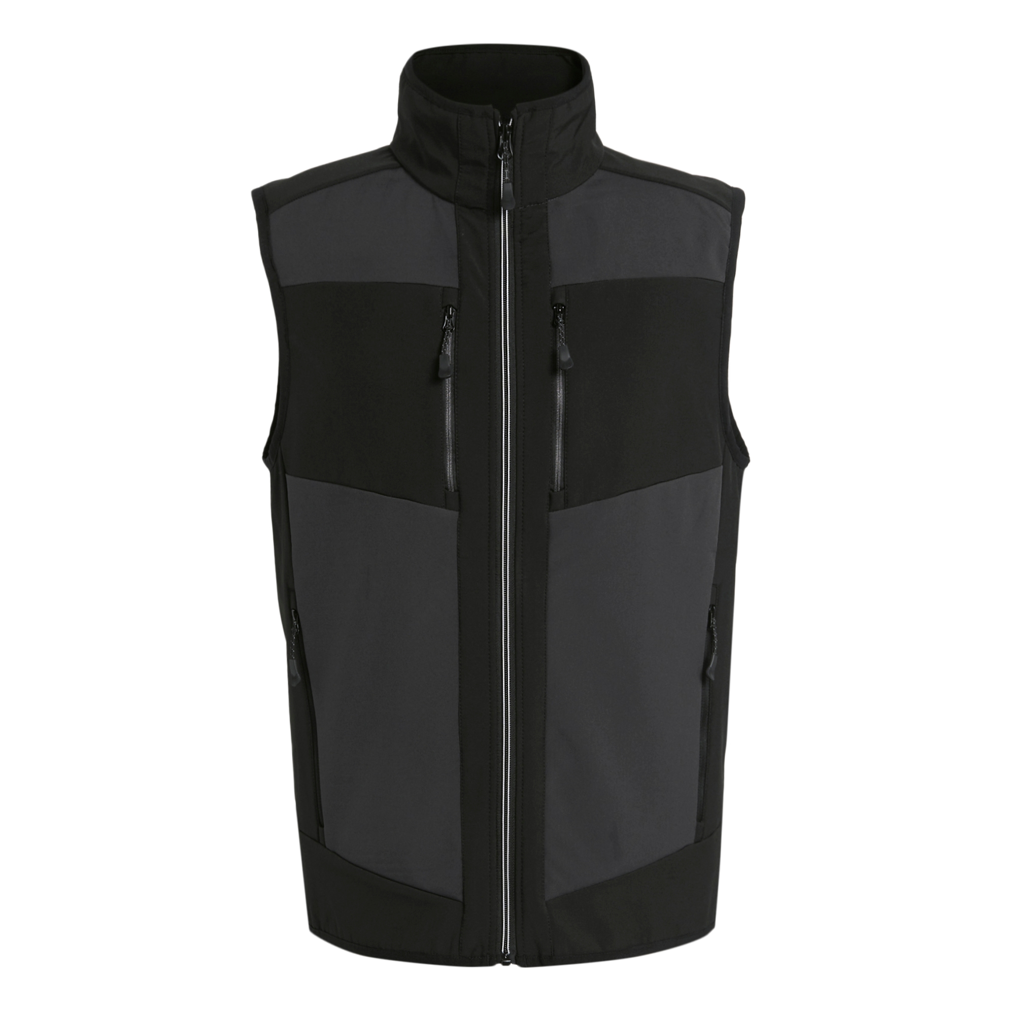 Men's E-Volve 2 Layer Softshell Bodywarmer | Ash Black