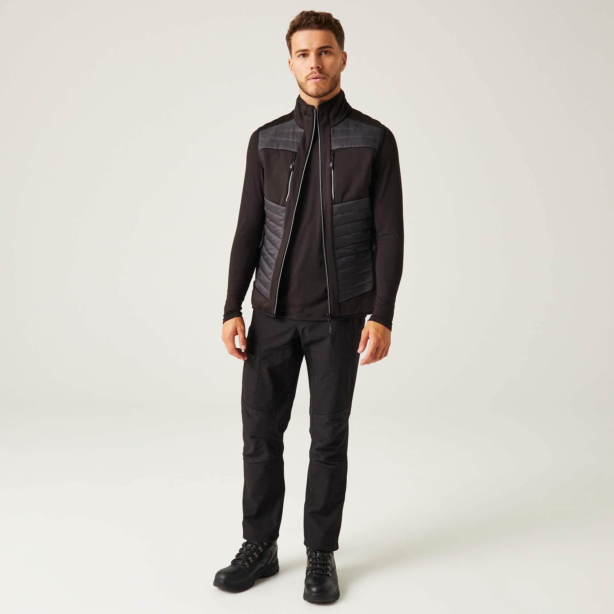 Men's E-Volve Thermal Hybrid Bodywarmer | Ash Black
