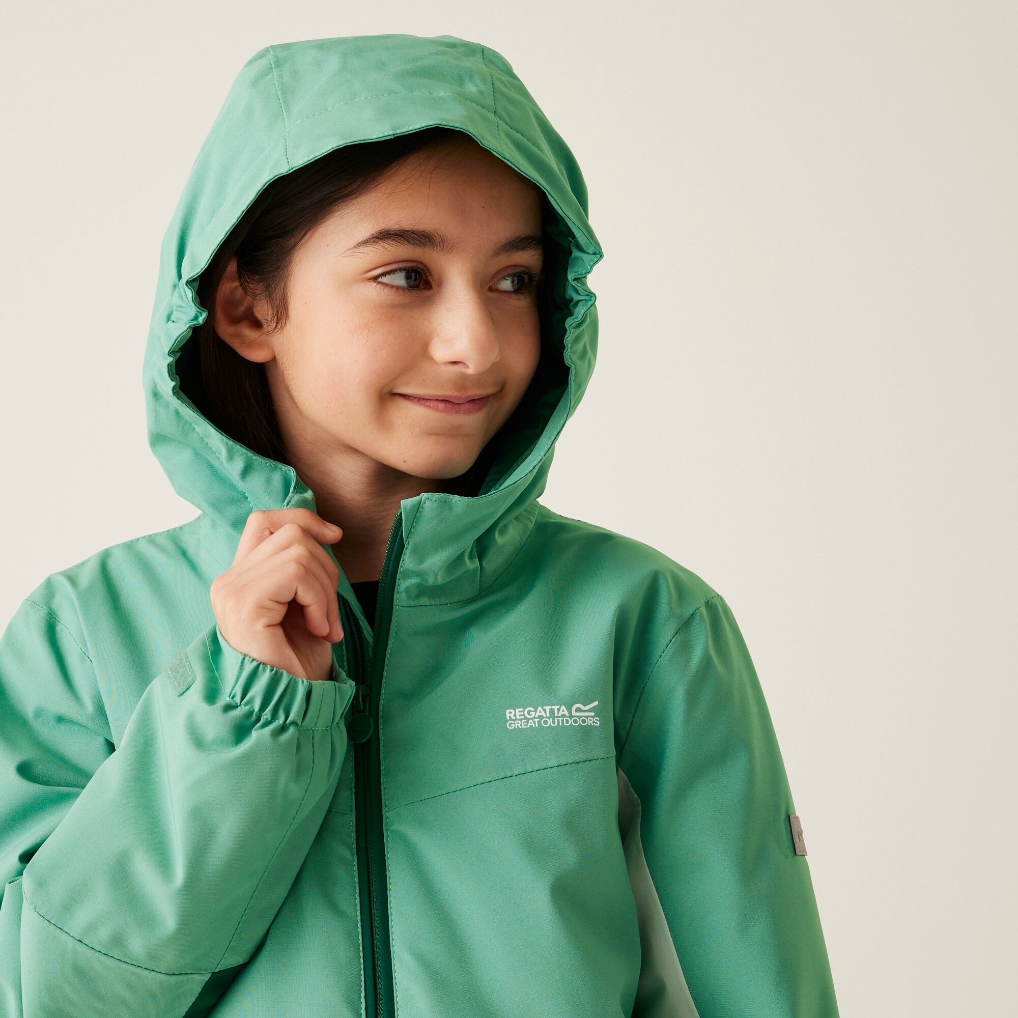 Kids' Highton V Padded Jacket | Dusty Green Rain Forest Green