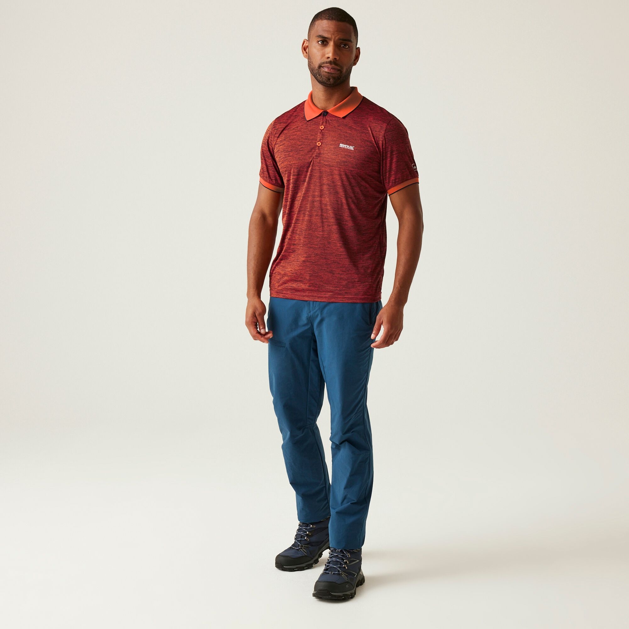 Men's Remex II Jersey Polo Shirt | Tangerine Tango