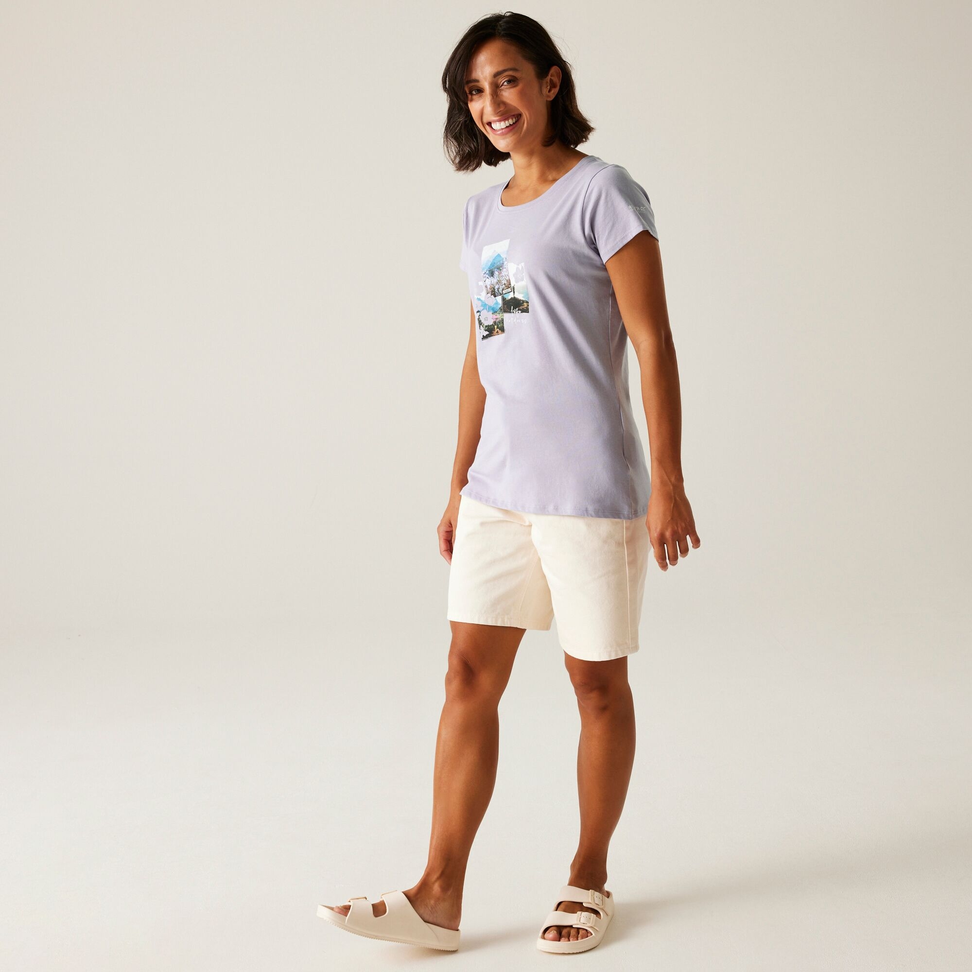 Women's Breezed V T-Shirt | Wisteria