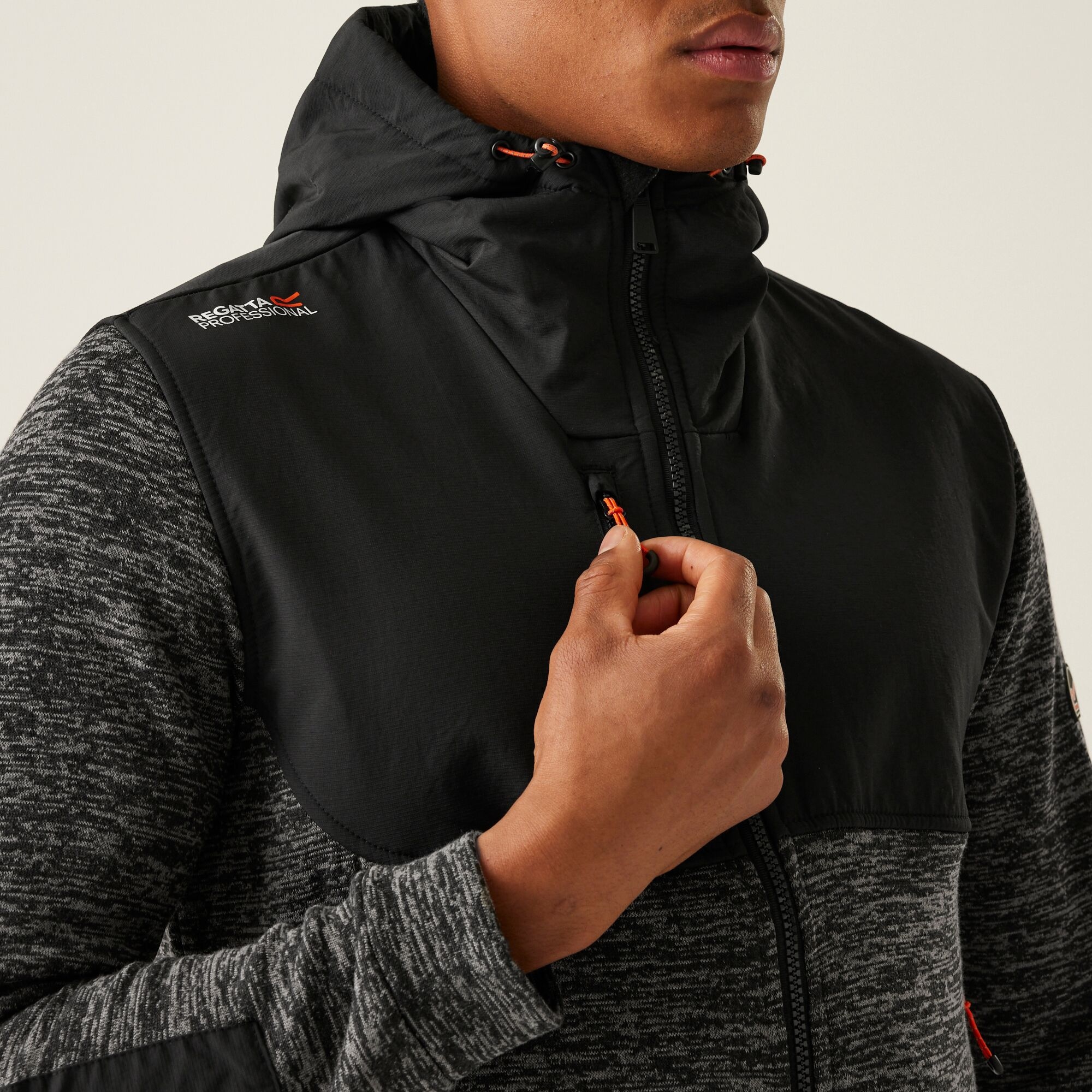 Men's Heist Hybrid Jacket | Ash Marl Black