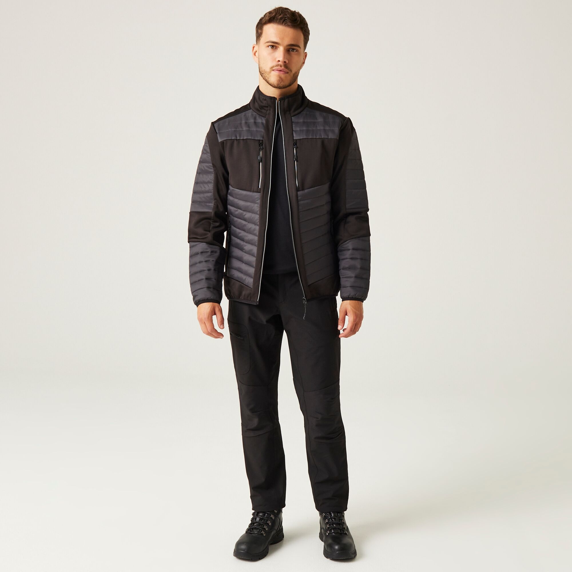 Men's E-Volve Thermal Hybrid Jacket | Ash Black
