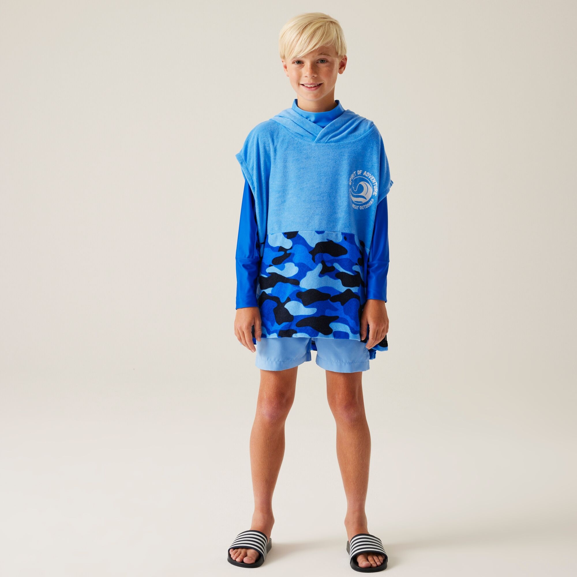 Kids' Towel Robe II | Elysium Blue Blue Camo