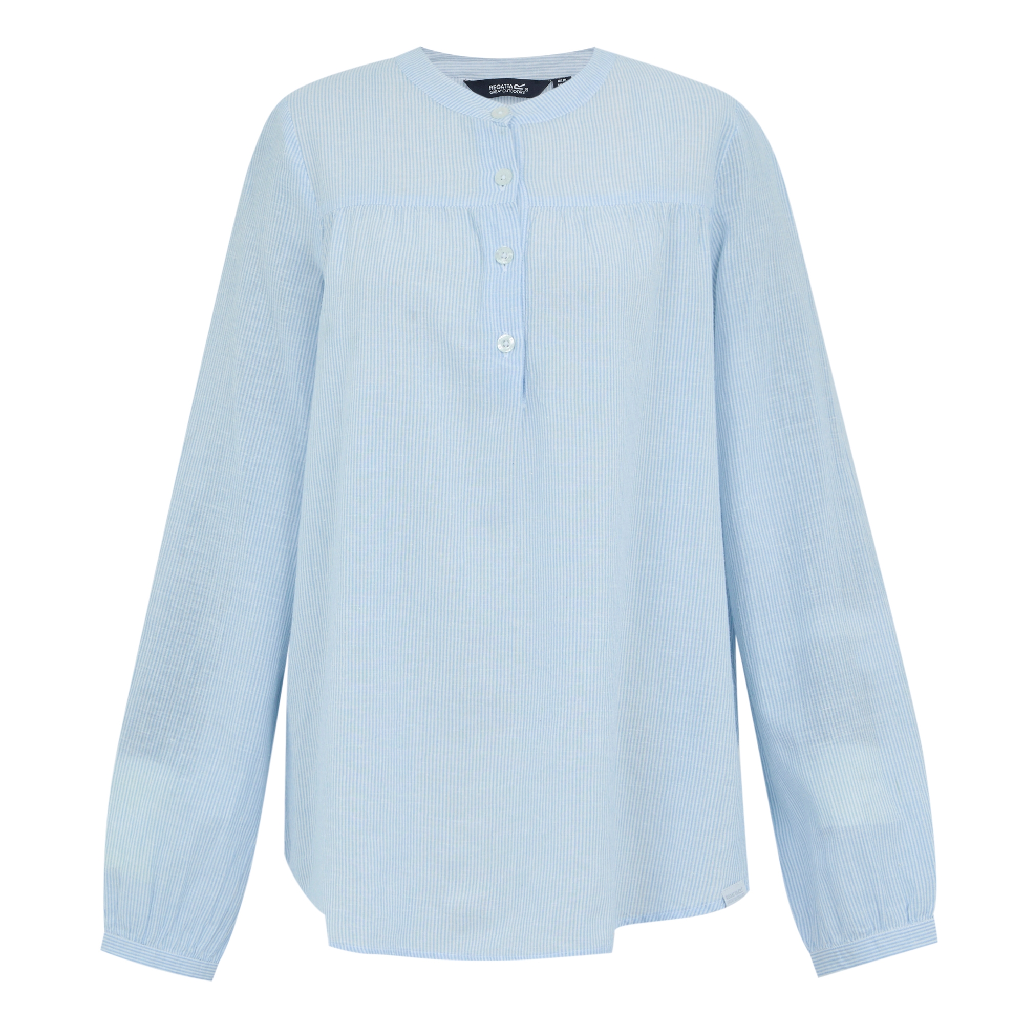 Women's Natine Lightweight Shirt | Chambray Blue Ticking Stripe