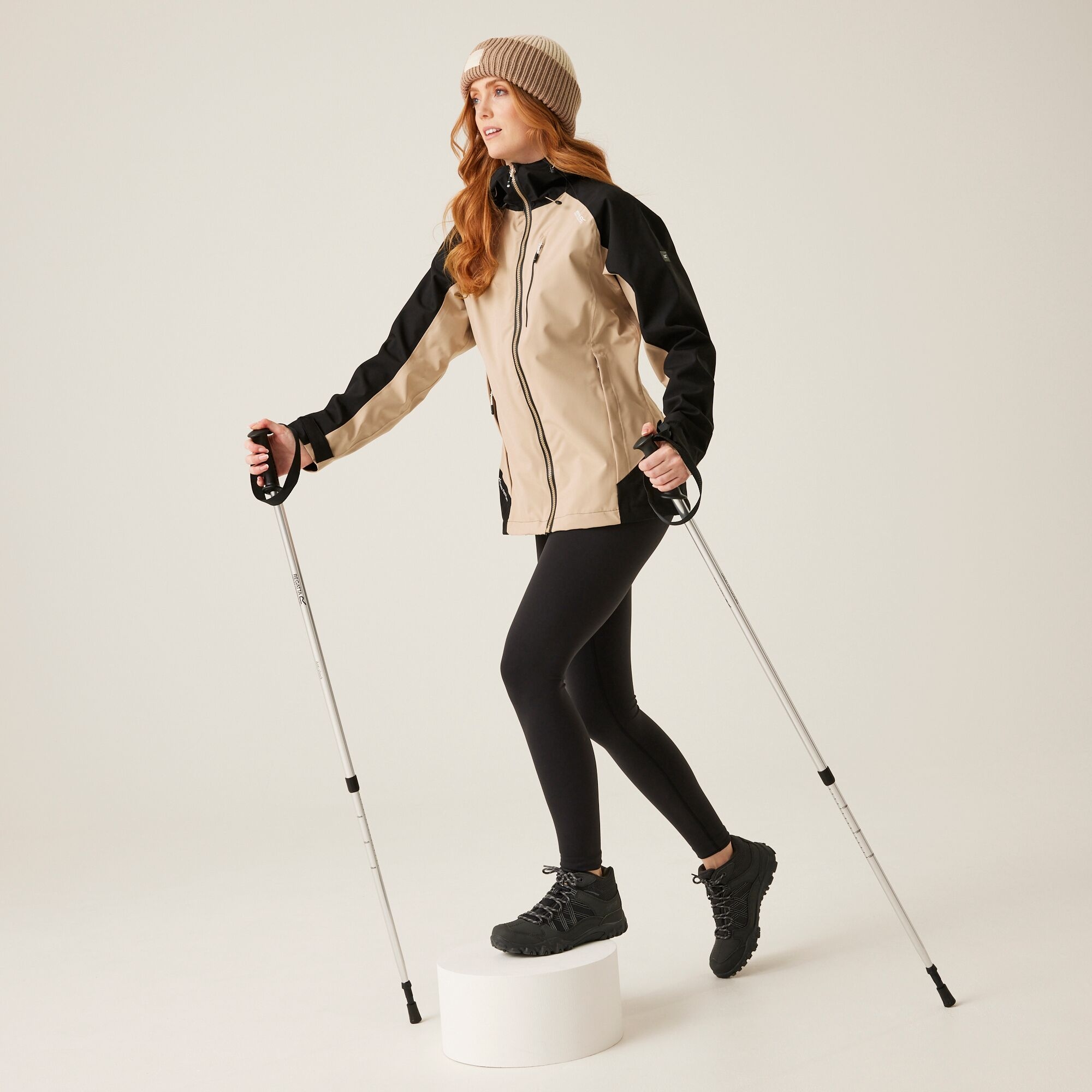 Women's Birchdale Waterproof Jacket | Warm Taupe Black