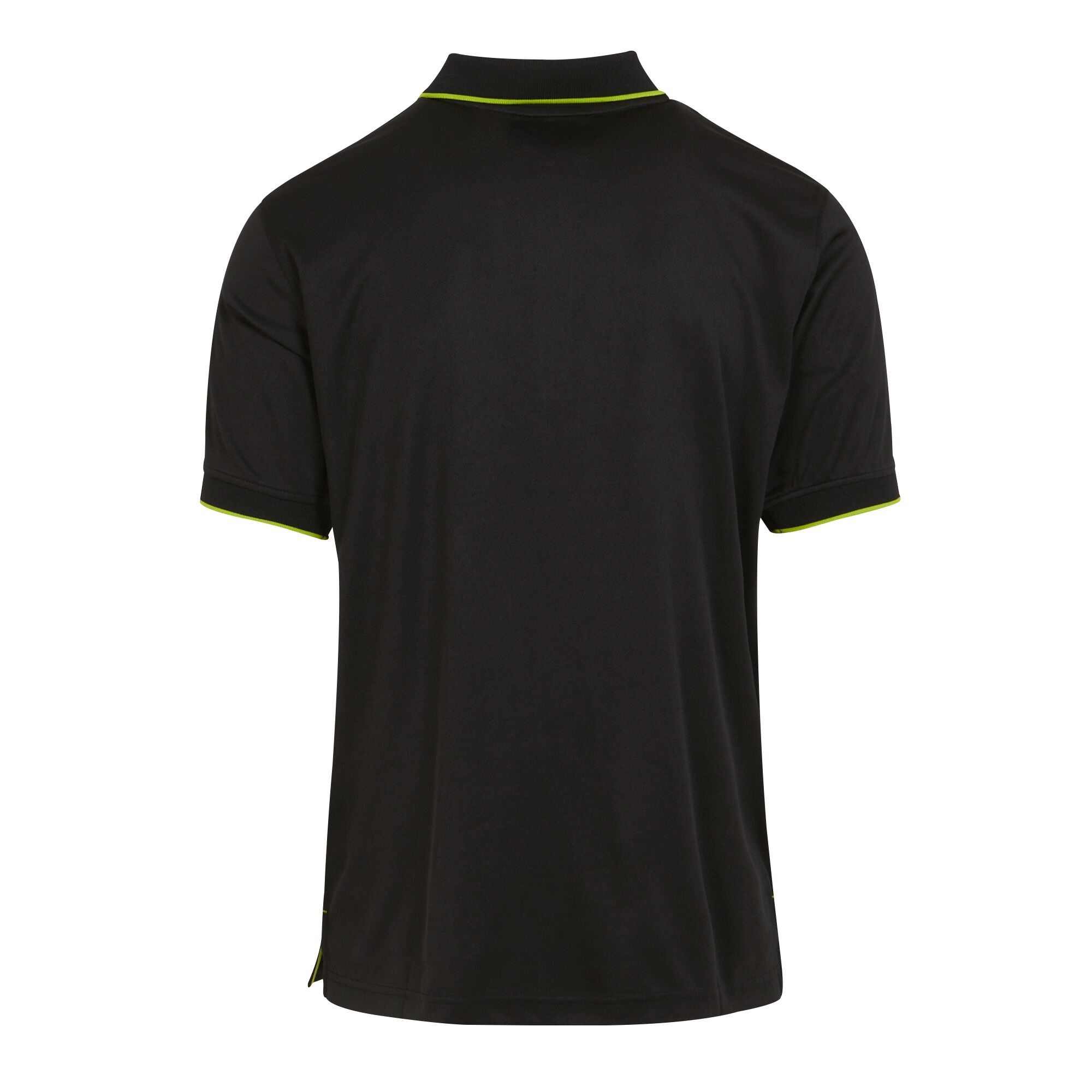 Men's Navigate Short Sleeve Polo Shirt | Black Lime Green