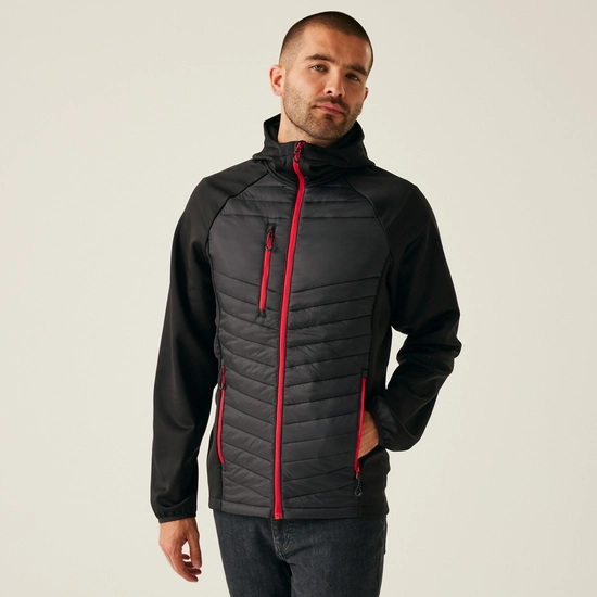 Men's Navigate Hybrid Jacket | Navy Seal Grey