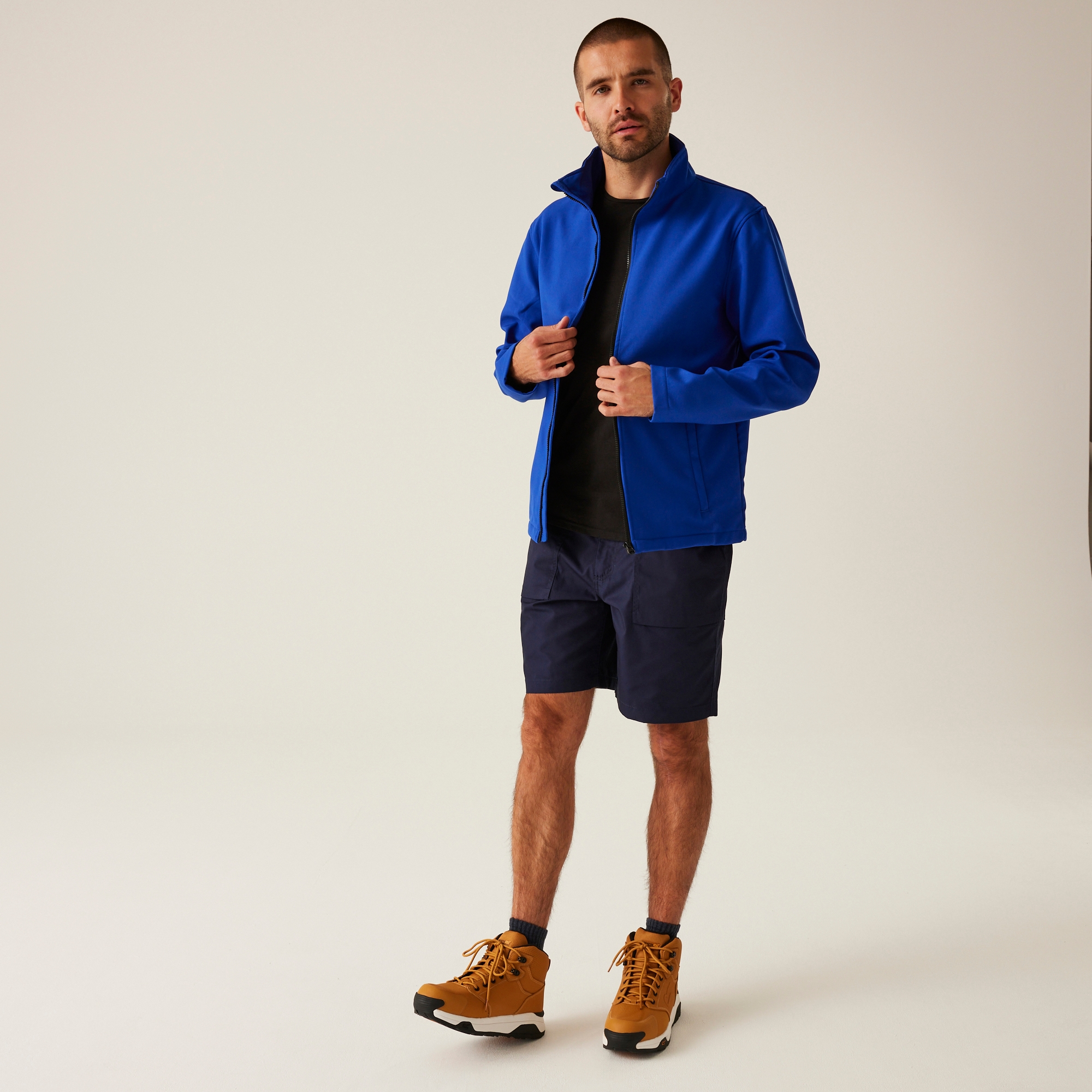 Men's Ablaze Printable Softshell Jacket | New Royal Black