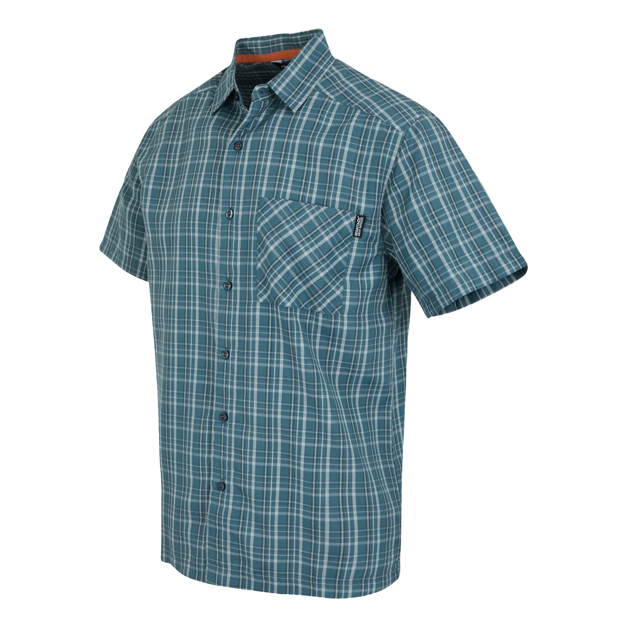 Men's Mindano IX Short Sleeve Shirt | Stormy Weather Iceberg Ash Check