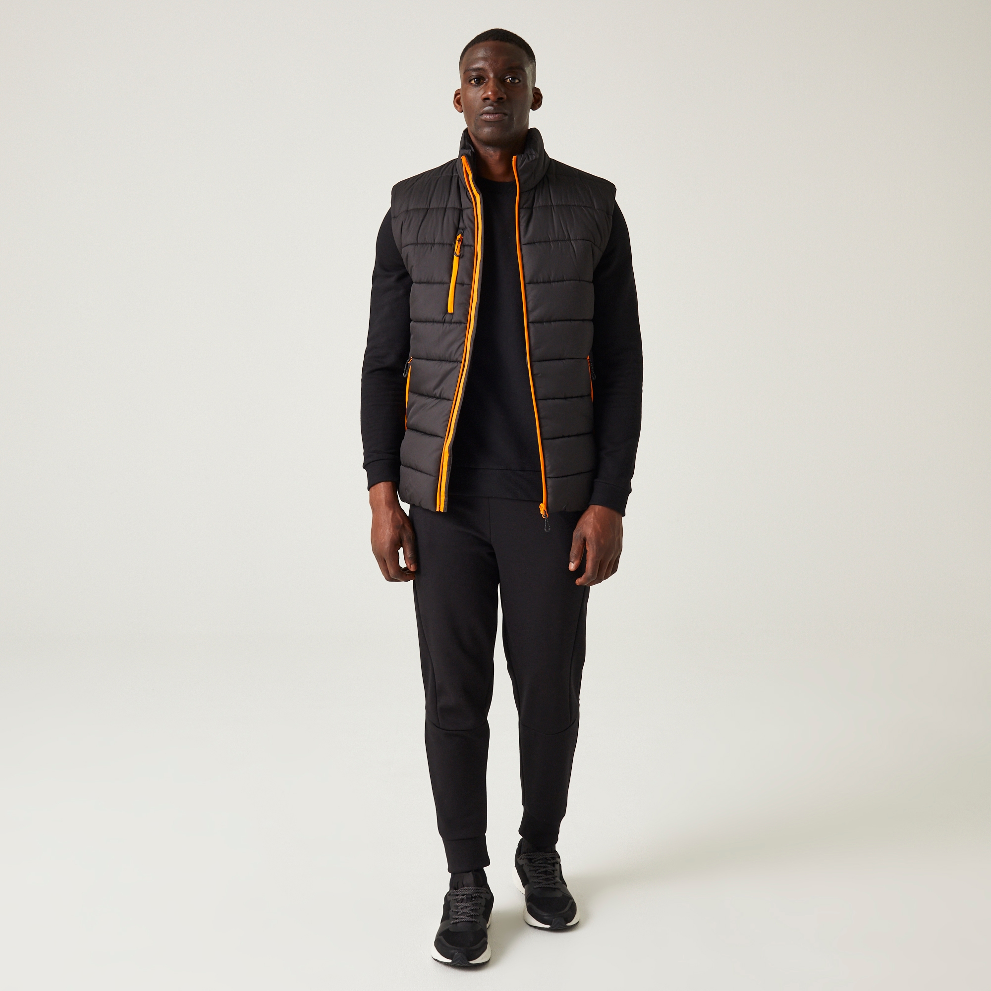 Men's Navigate Thermal Bodywarmer | Black Orange Pop