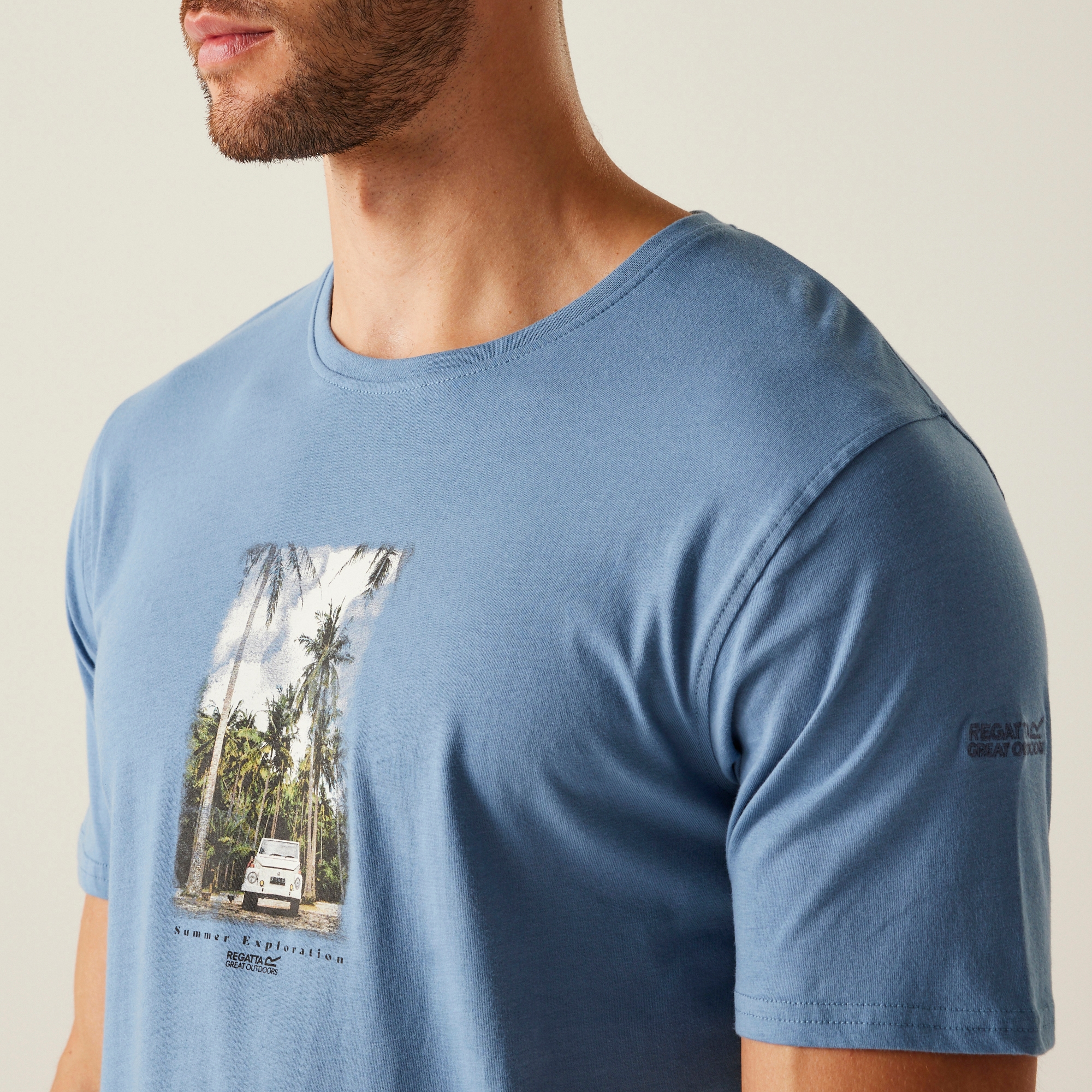 Men's Cline IX T-Shirt | Coronet Blue Jeep