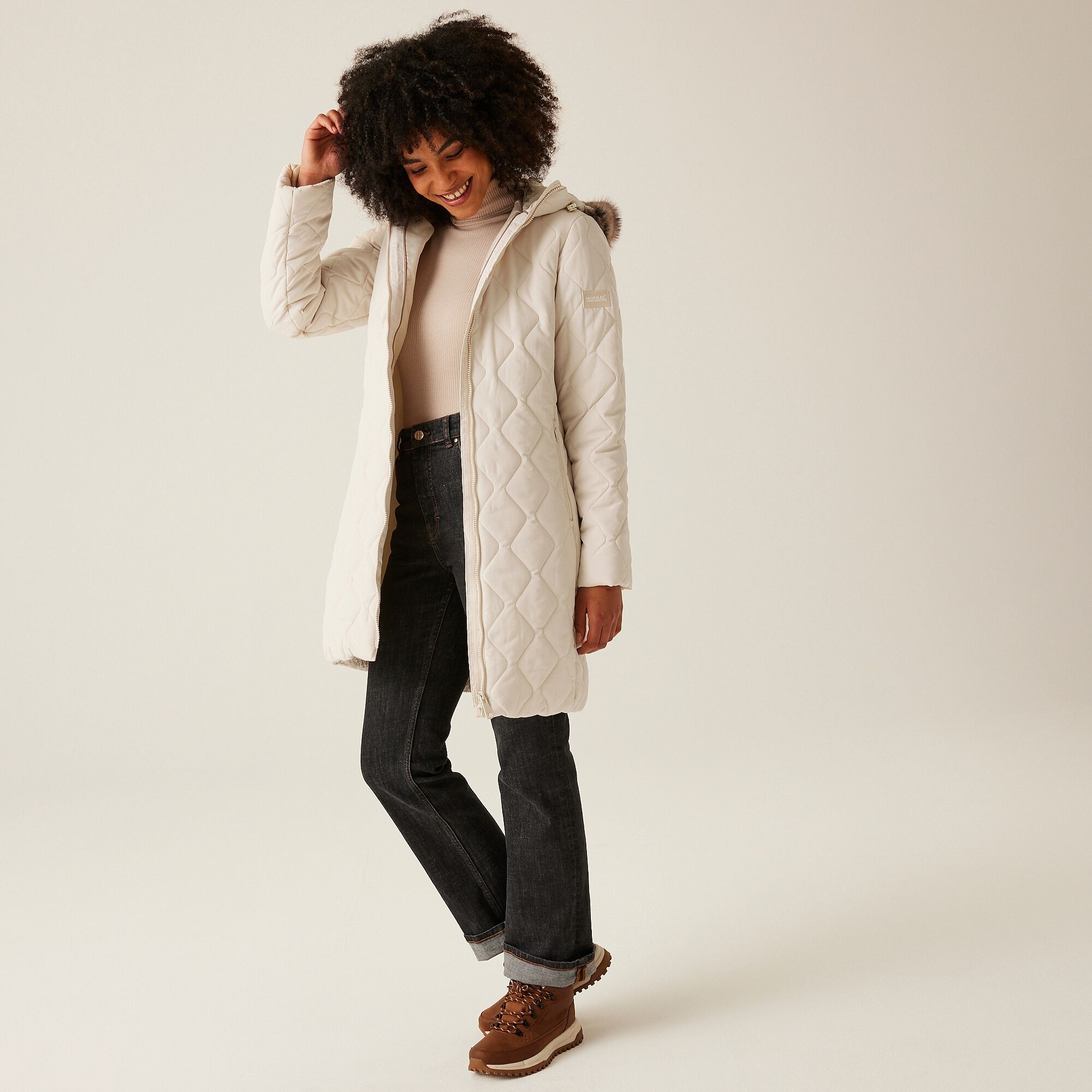Women's Fritha III Insulated Parka Jacket | Light Vanilla