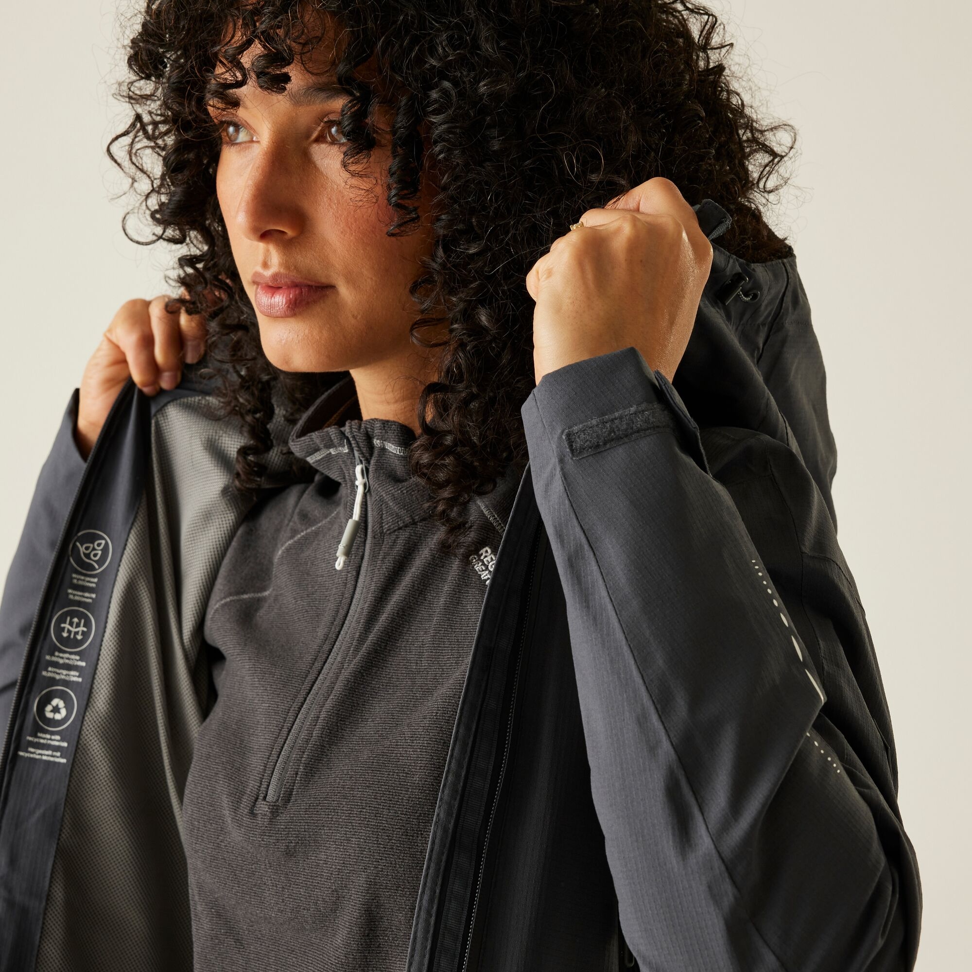 Women's Okara Waterproof Jacket | Seal Grey Cloudy Grey