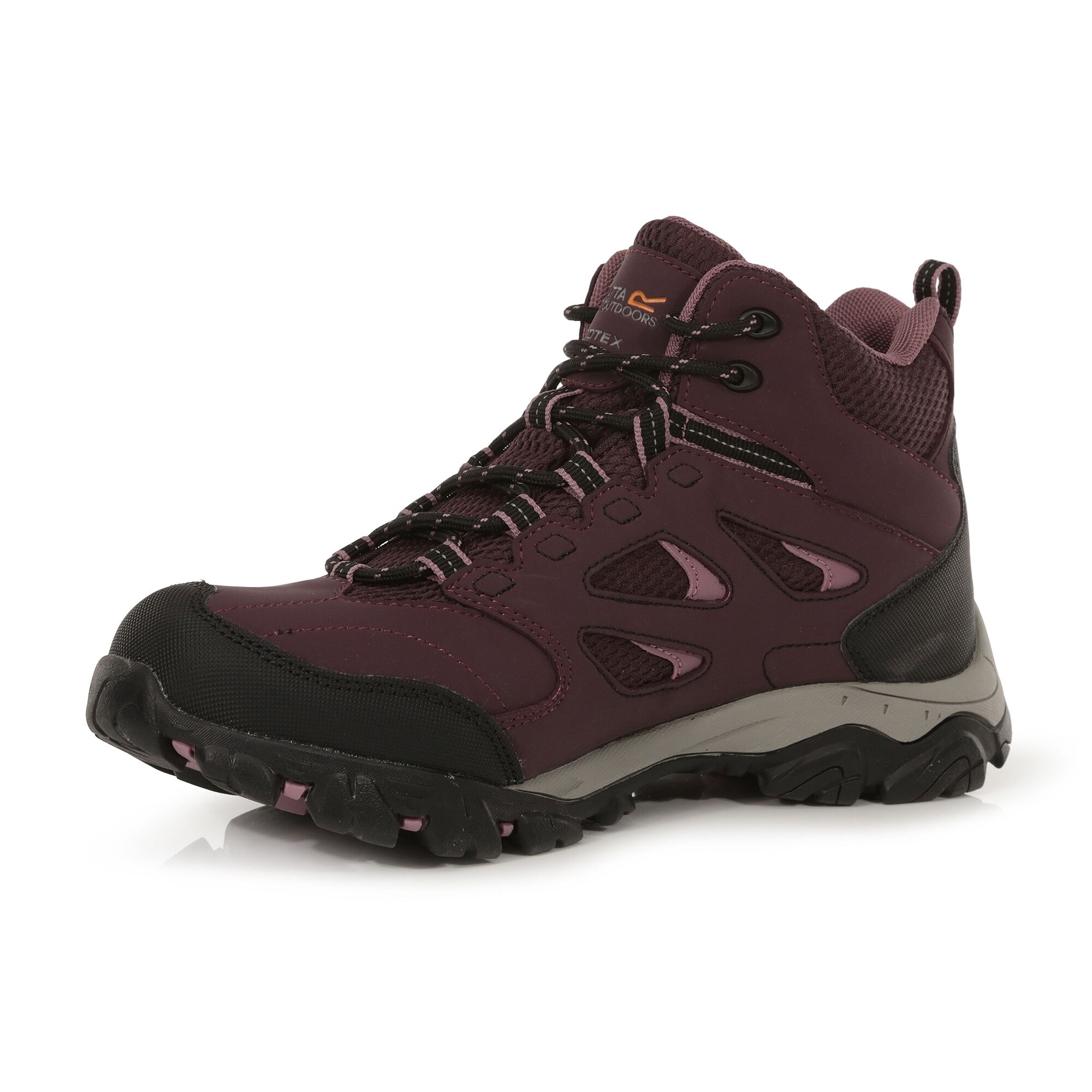Women's Holcombe Waterproof Mid Walking Boots | Dark Burgundy Black