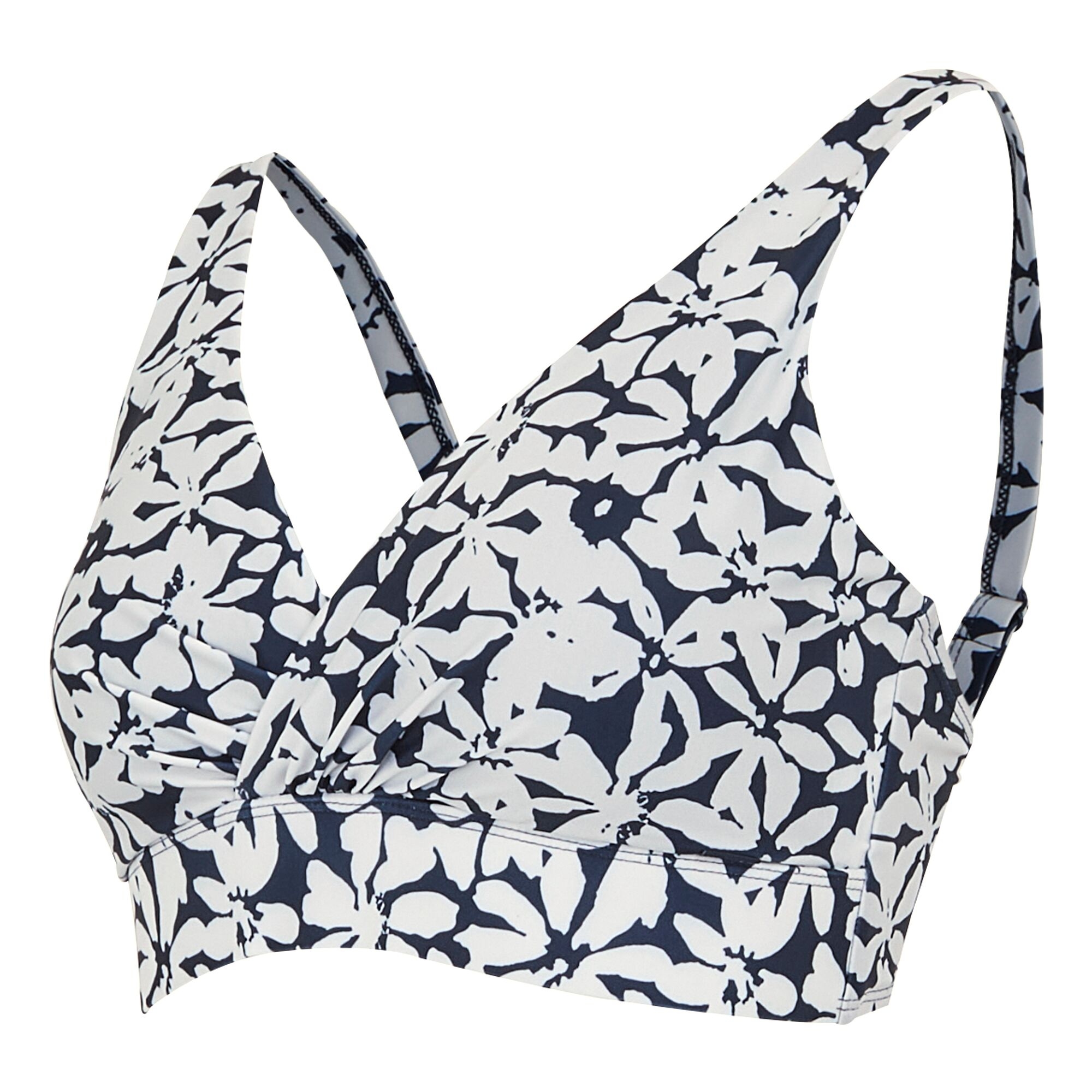 Women's Paloma Bikini Top | Navy White Large Floral