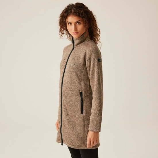 Women's Emilide Longer Length Fleece | Warm Taupe
