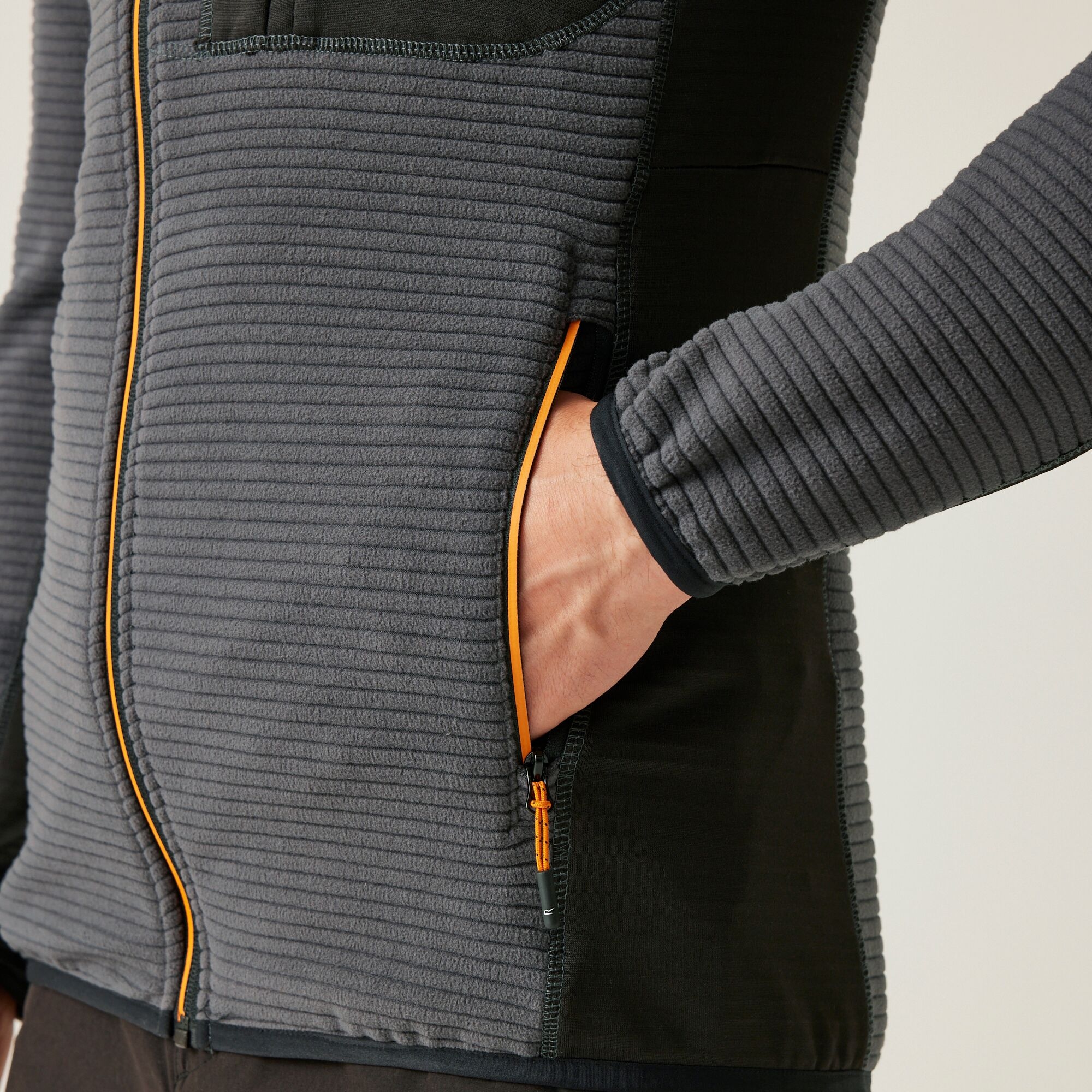 Men's Lakewright Full Zip Fleece | Ash Black