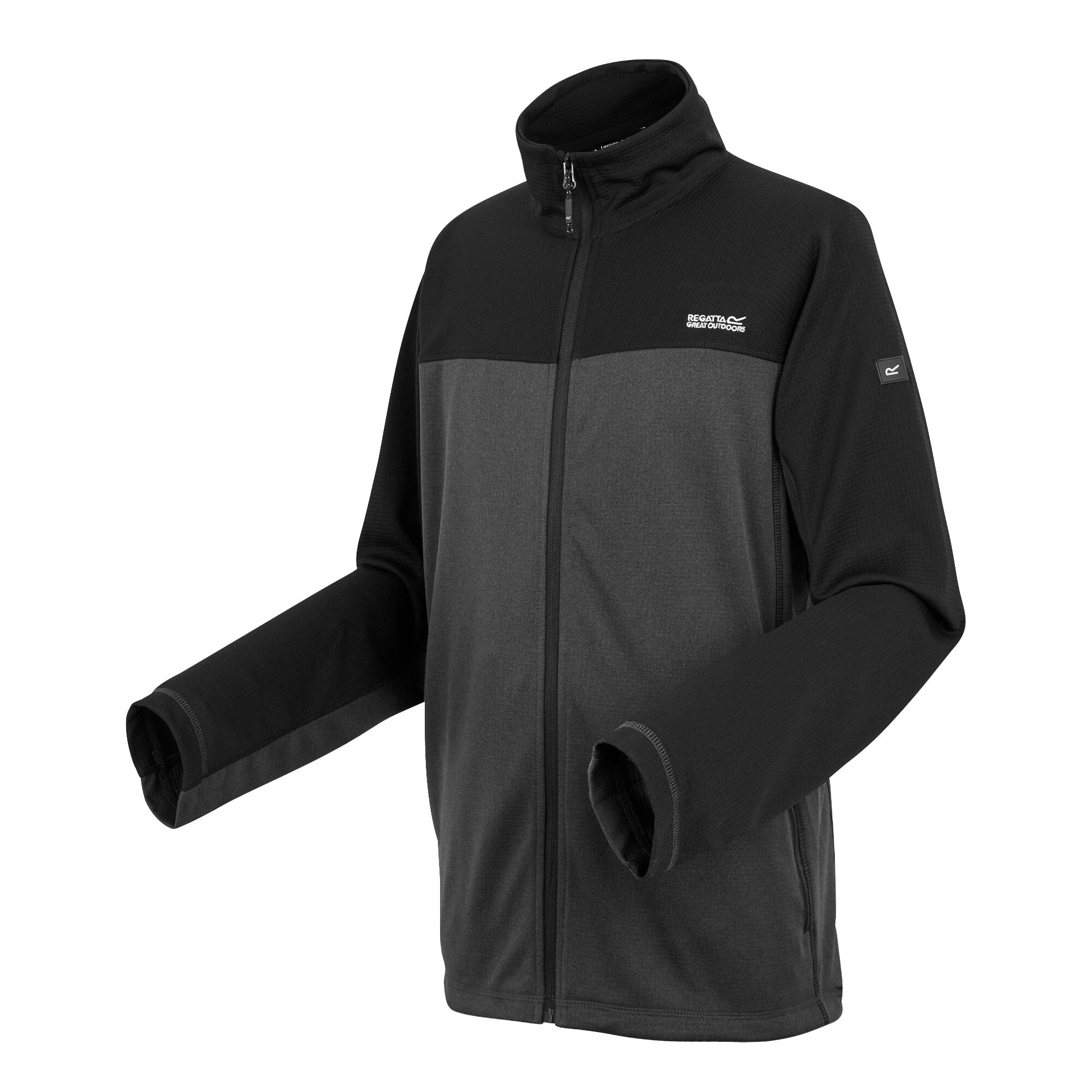 Men's Highton V Full Zip Fleece | Ash Black