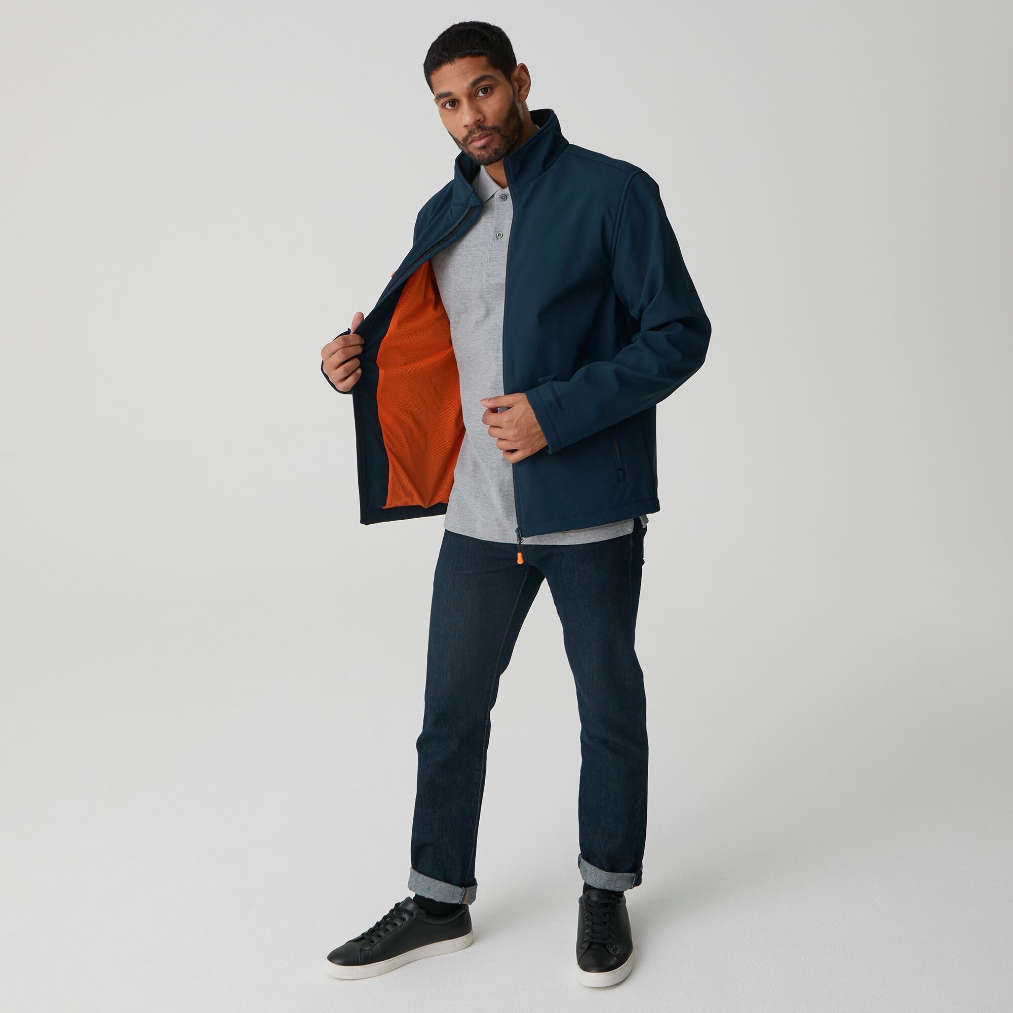 Men's Thermogen Heated Softshell Jacket | Navy