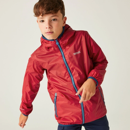 Kids' Lever II Waterproof Packaway Jacket | Peach Bloom