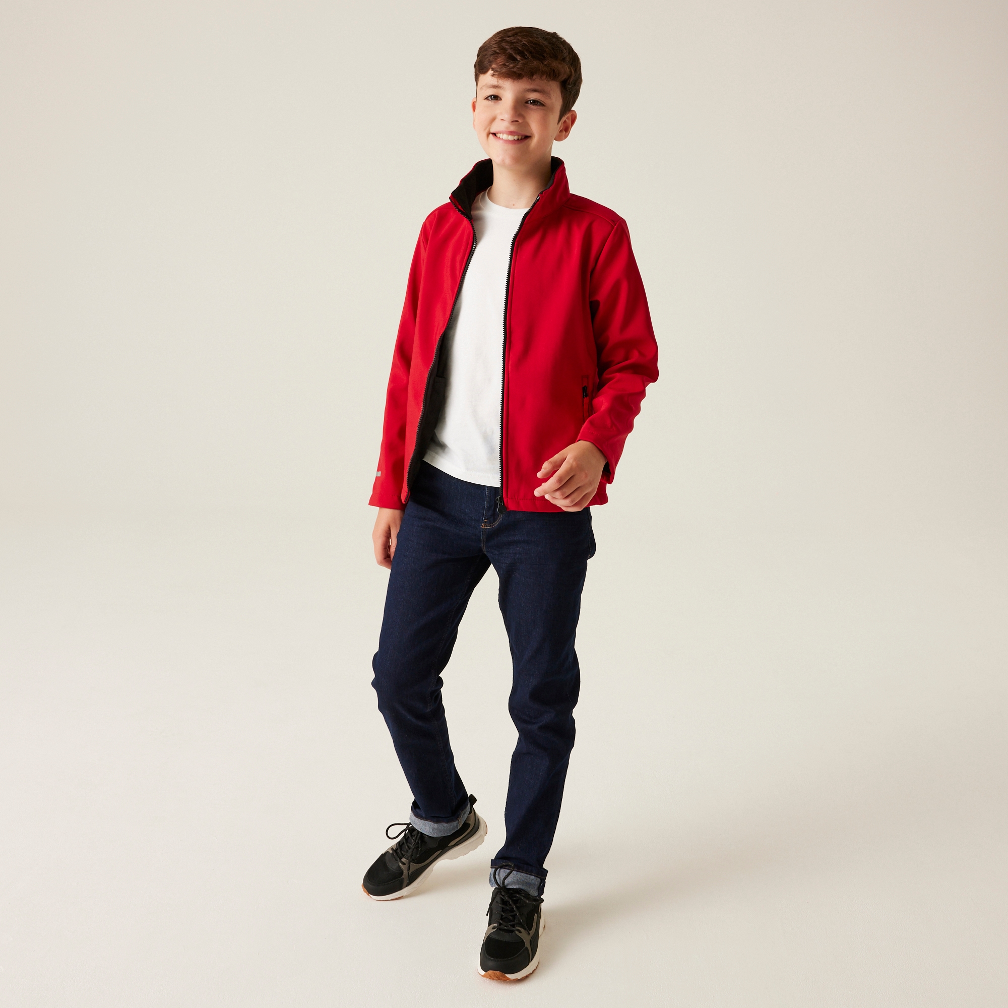 Kids' Ablaze 2-Layer Softshell | Classic Red/Black