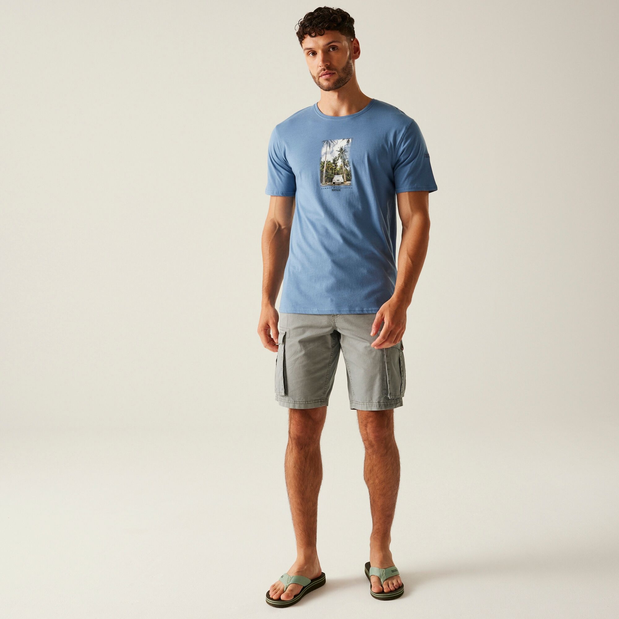 Men's Cline IX T-Shirt | Coronet Blue Jeep