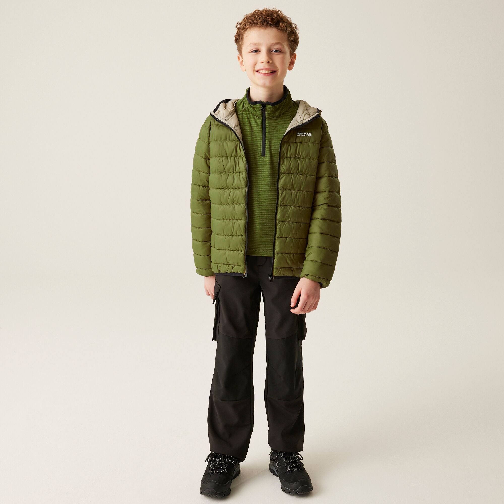 Kids' Hooded Marizion Padded Jacket | Nephrite Green Abbey Stone
