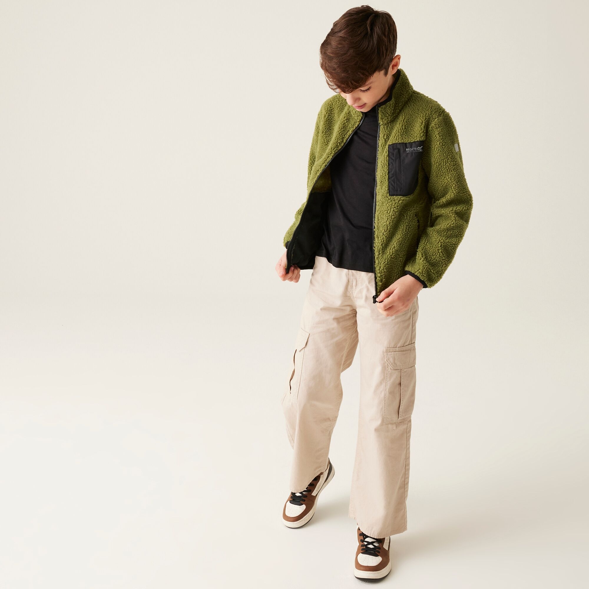 Kids' Frankie Full Zip Fleece | Nephrite Green