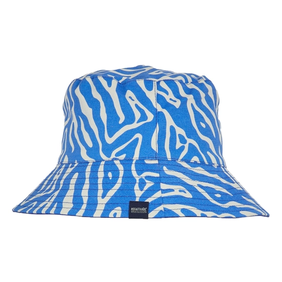 Women's Reversible Bucket Hat | Summer Floral Print Chambray Blue