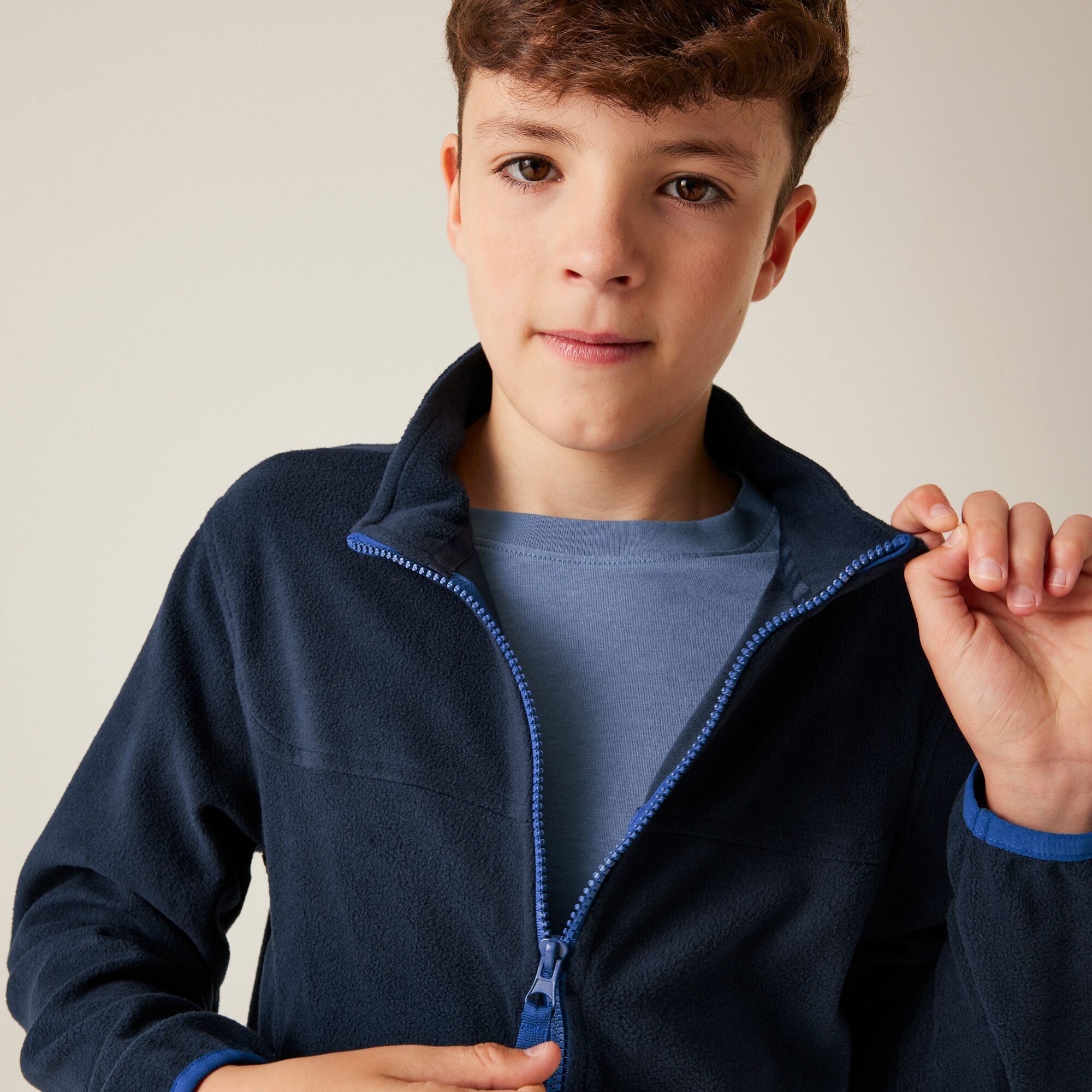 Kids' Full Zip Micro Fleece | Navy