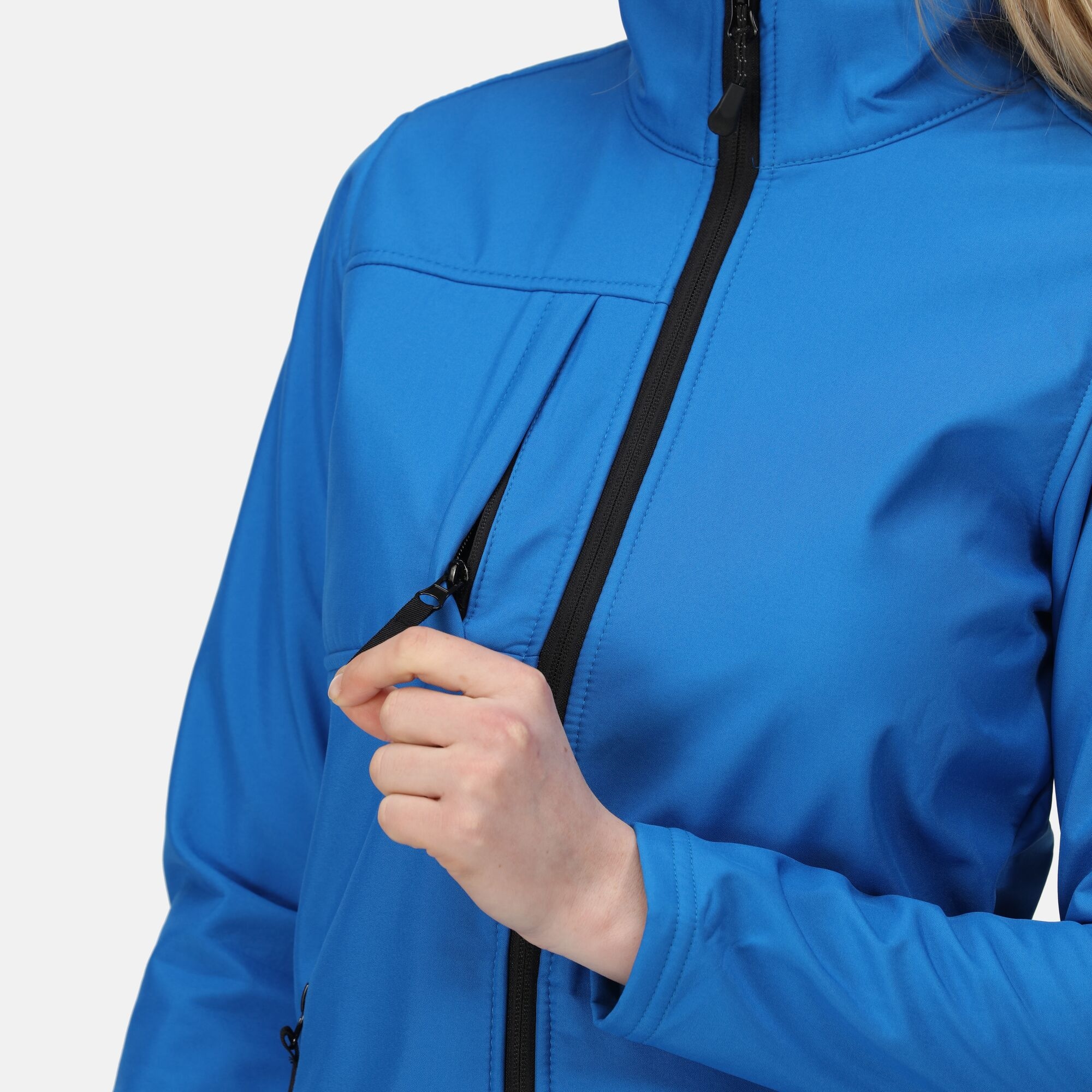 Women's Octagon II Printable 3 Layer Membrane Softshell Jacket | Oxford Blue Black