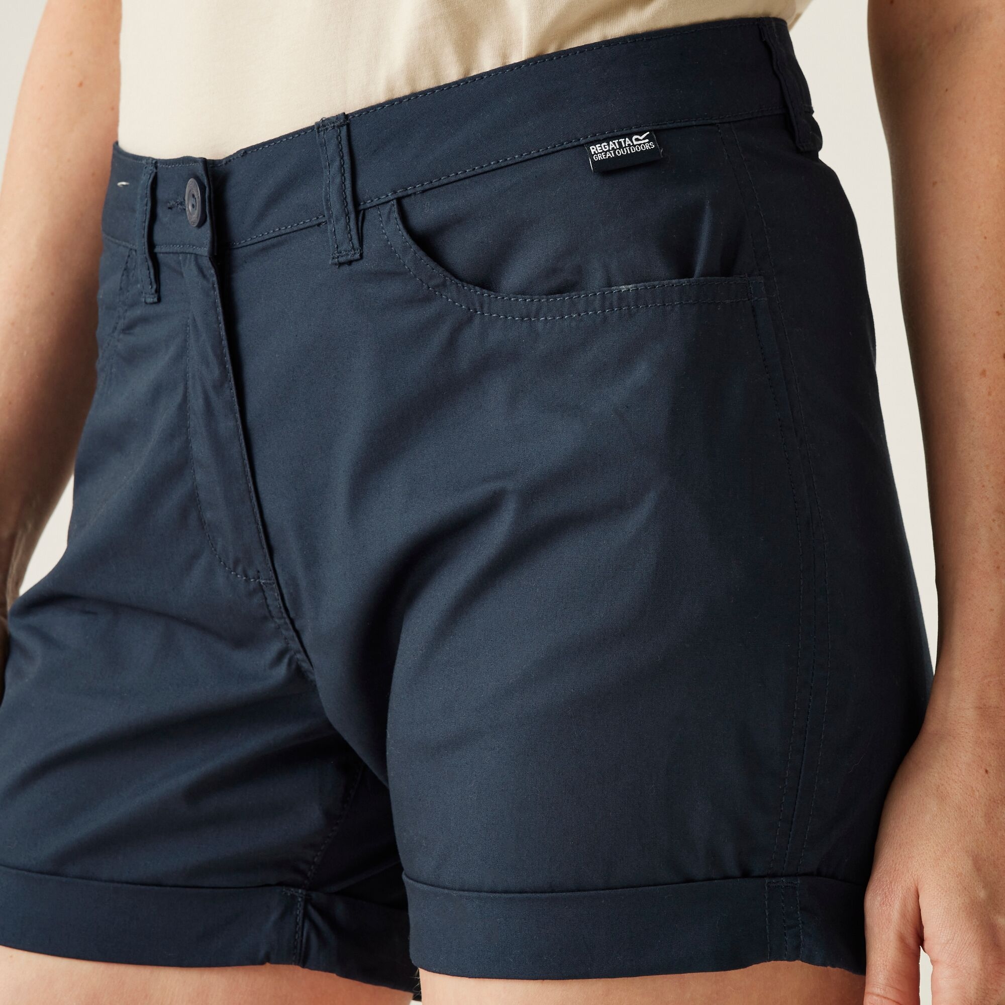 Women's Pemma Casual Chino Shorts | Navy