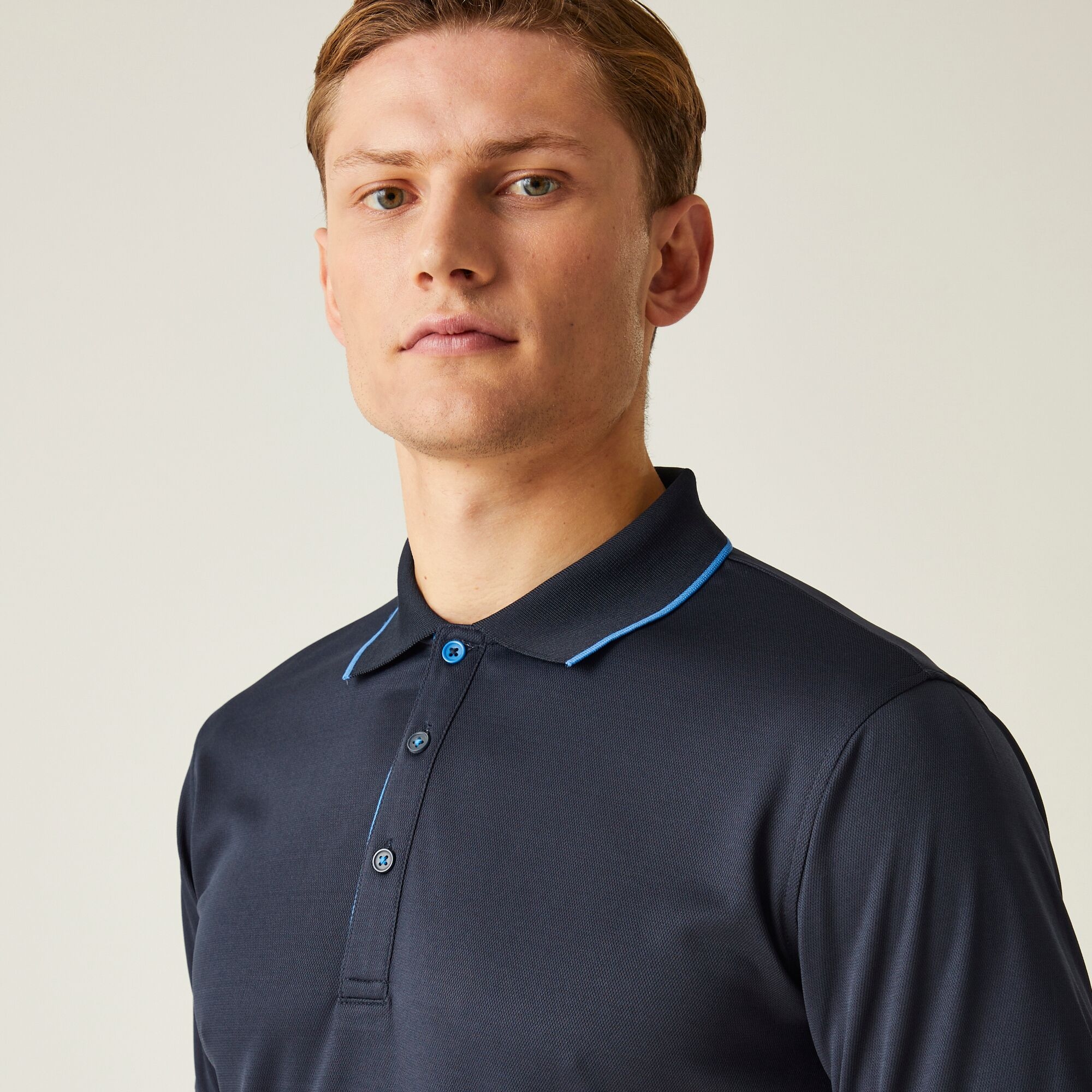 Men's Navigate Short Sleeve Polo Shirt | Navy French Blue