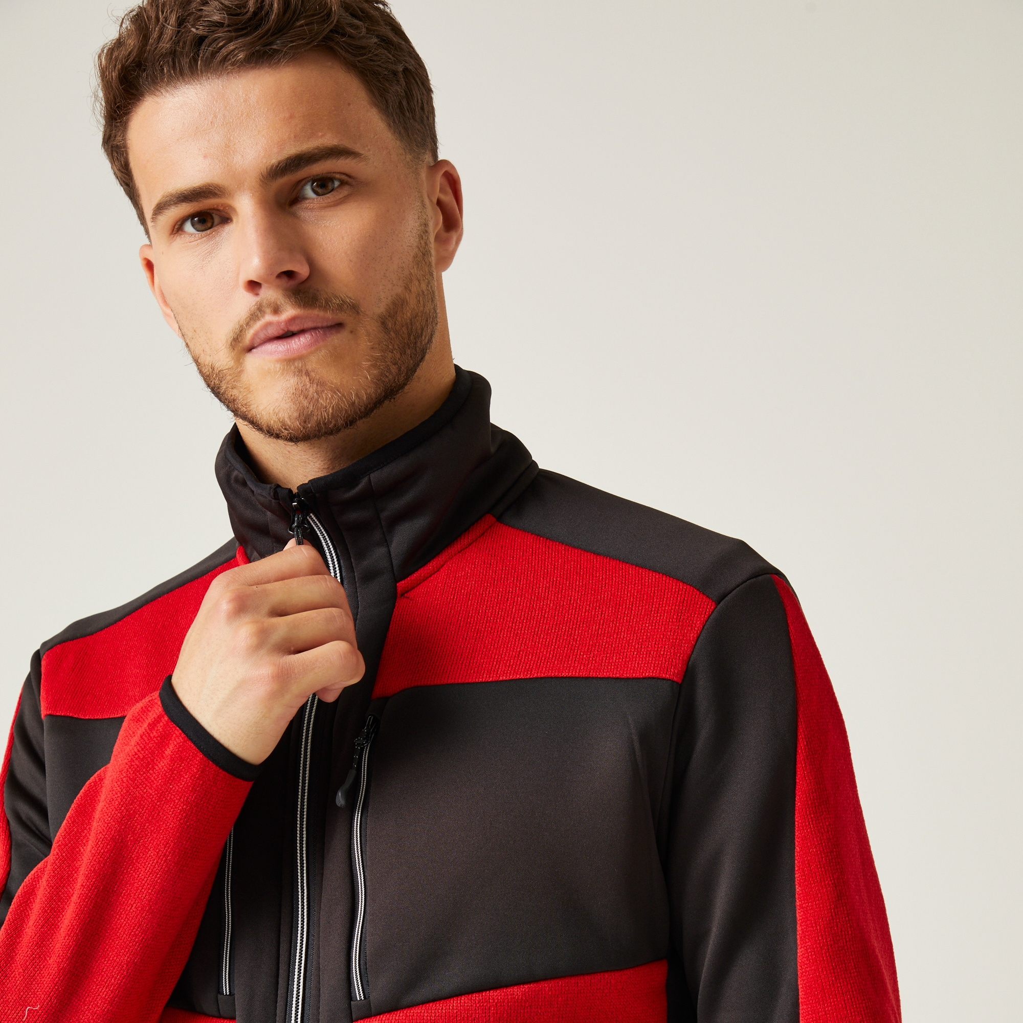 Men's E-Volve Stretch Midlayer | Classic Red Black