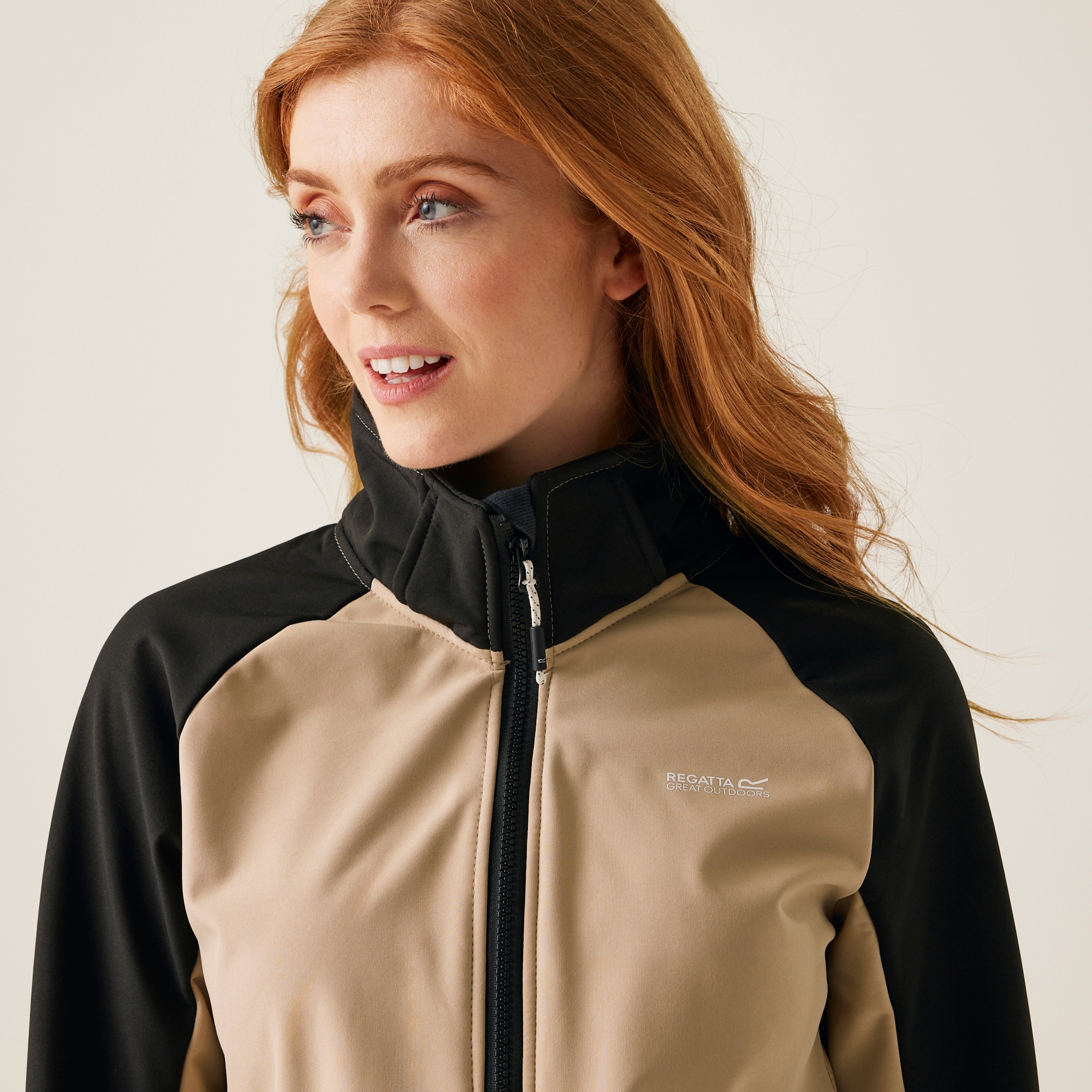 Women's Desoto X Softshell Jacket | Black Warm Taupe