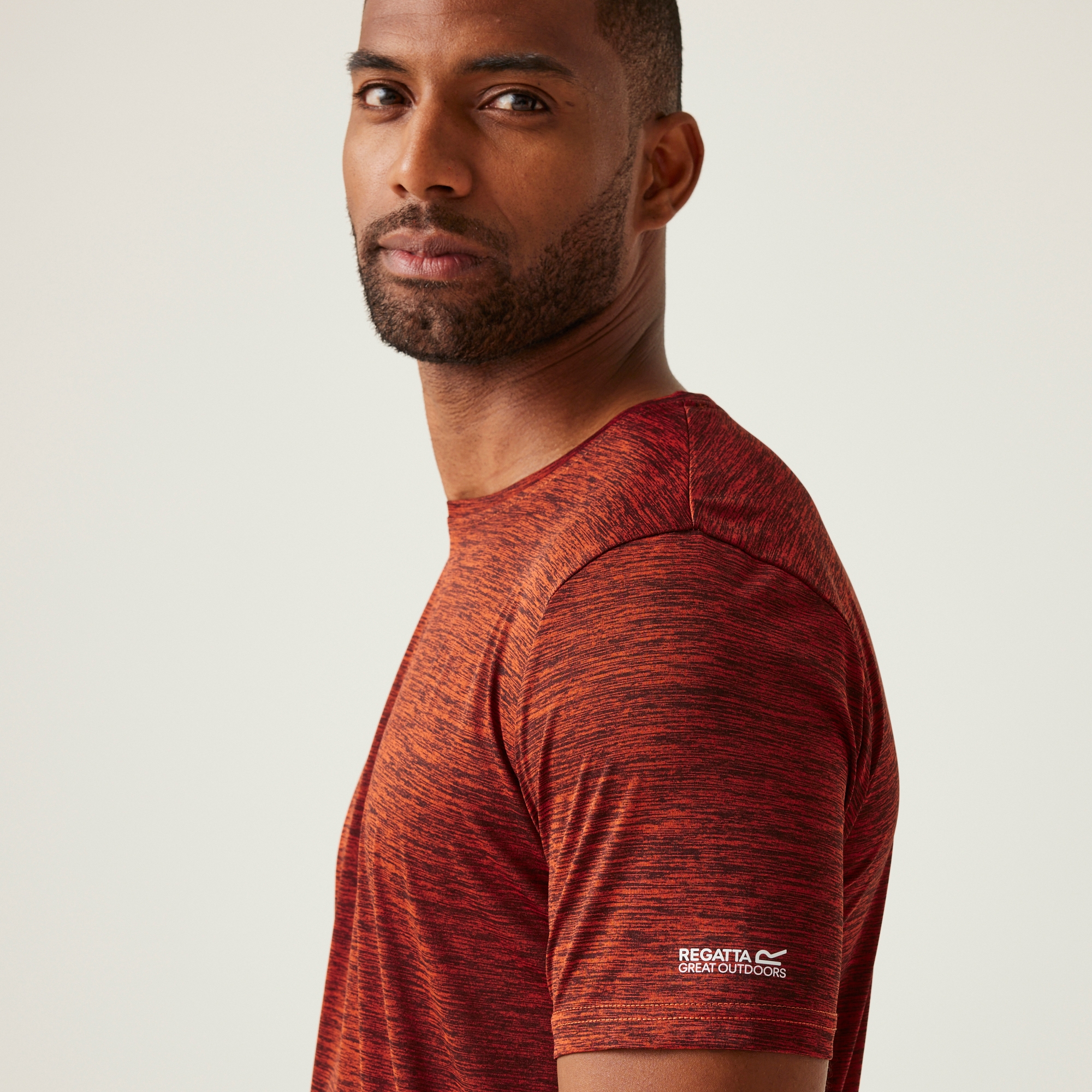 Men's Fingal Edition Marl T-Shirt | Tangerine Tango