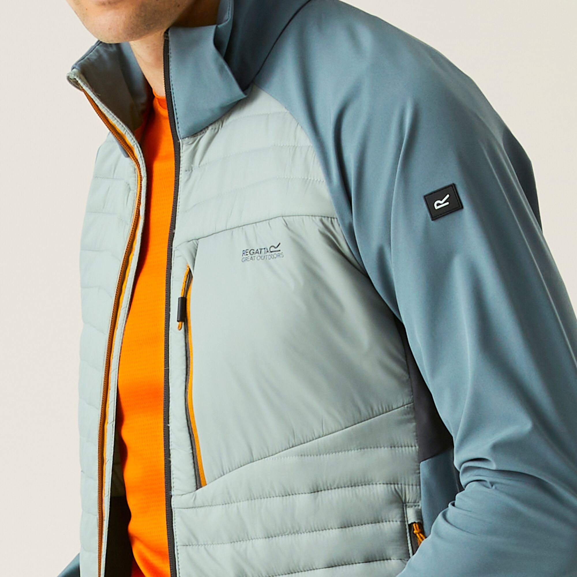 Men's Pro Hybrid II Jacket | Glacier Stormy Weather Ash Fox