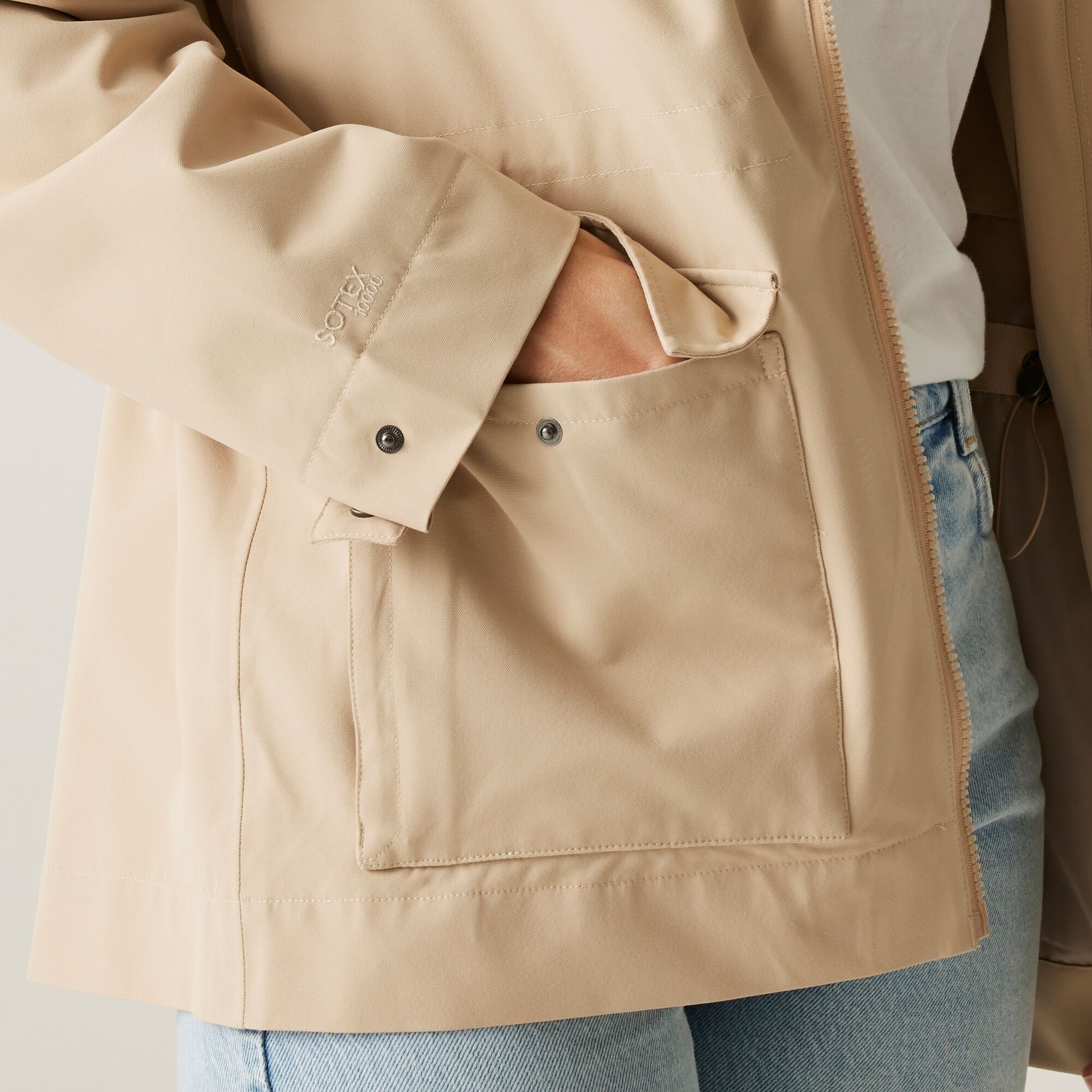 Women's Otilie Waterproof Jacket | White Pepper