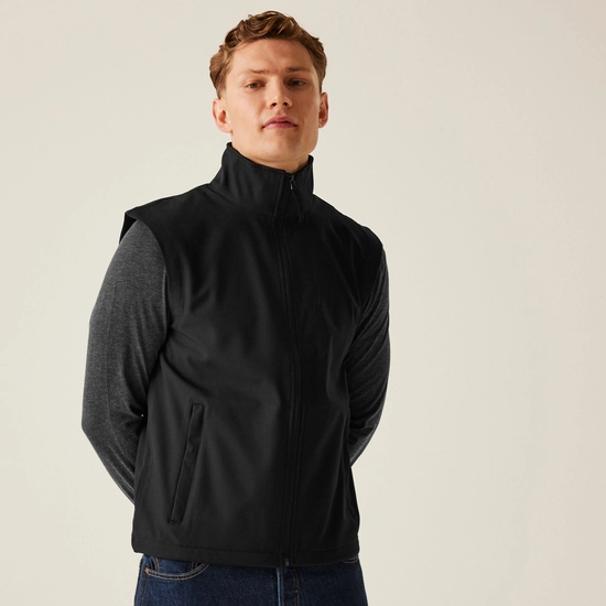Men's Classic Printable Softshell Bodywarmer | Seal Grey